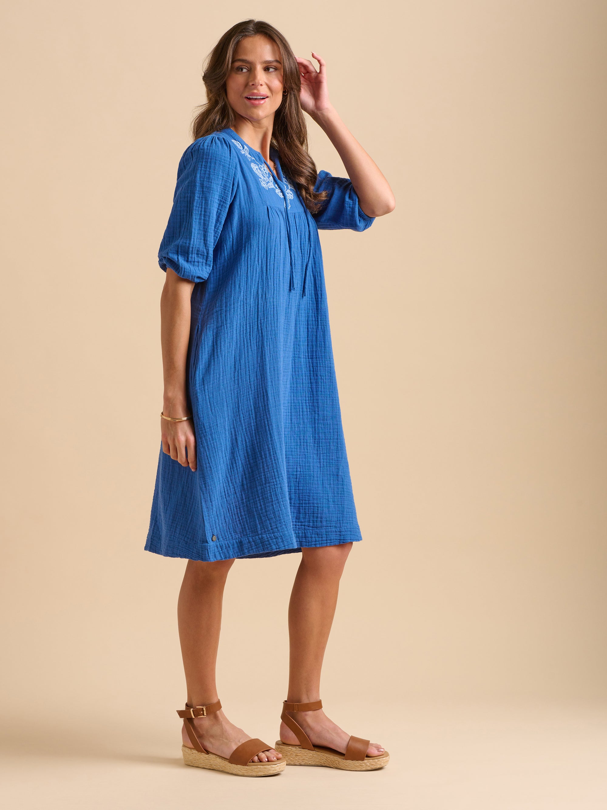 Ocean Knee Length Dress