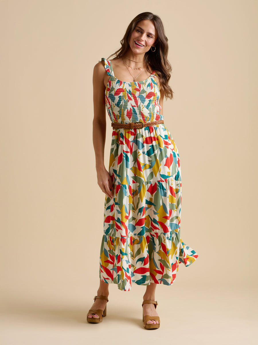 fitted lace wedding dress Sienna Maxi in The Fall Leaves Print S / Fall Leaves Print main image 1