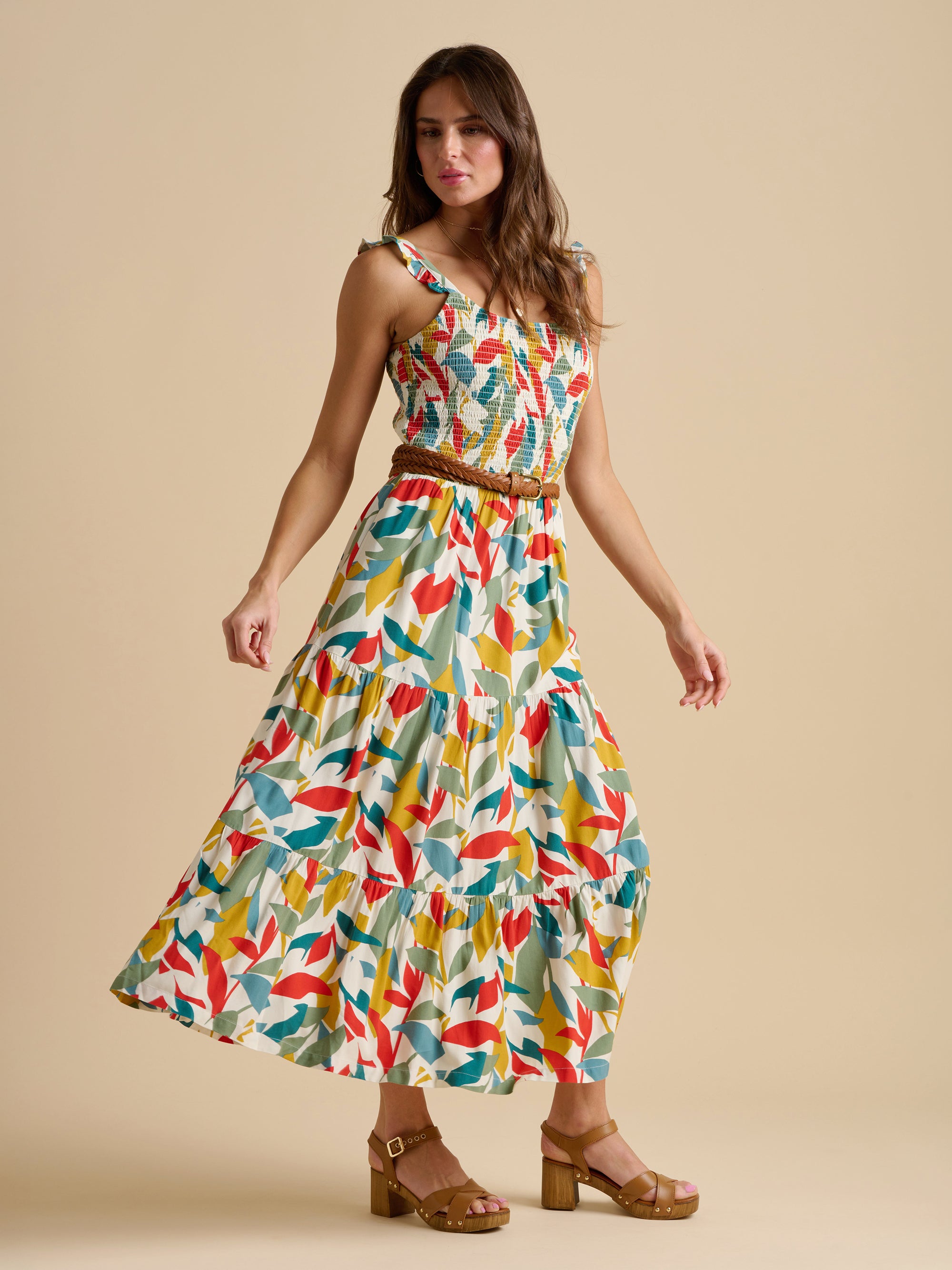 Falling Leaves Maxi Dress
