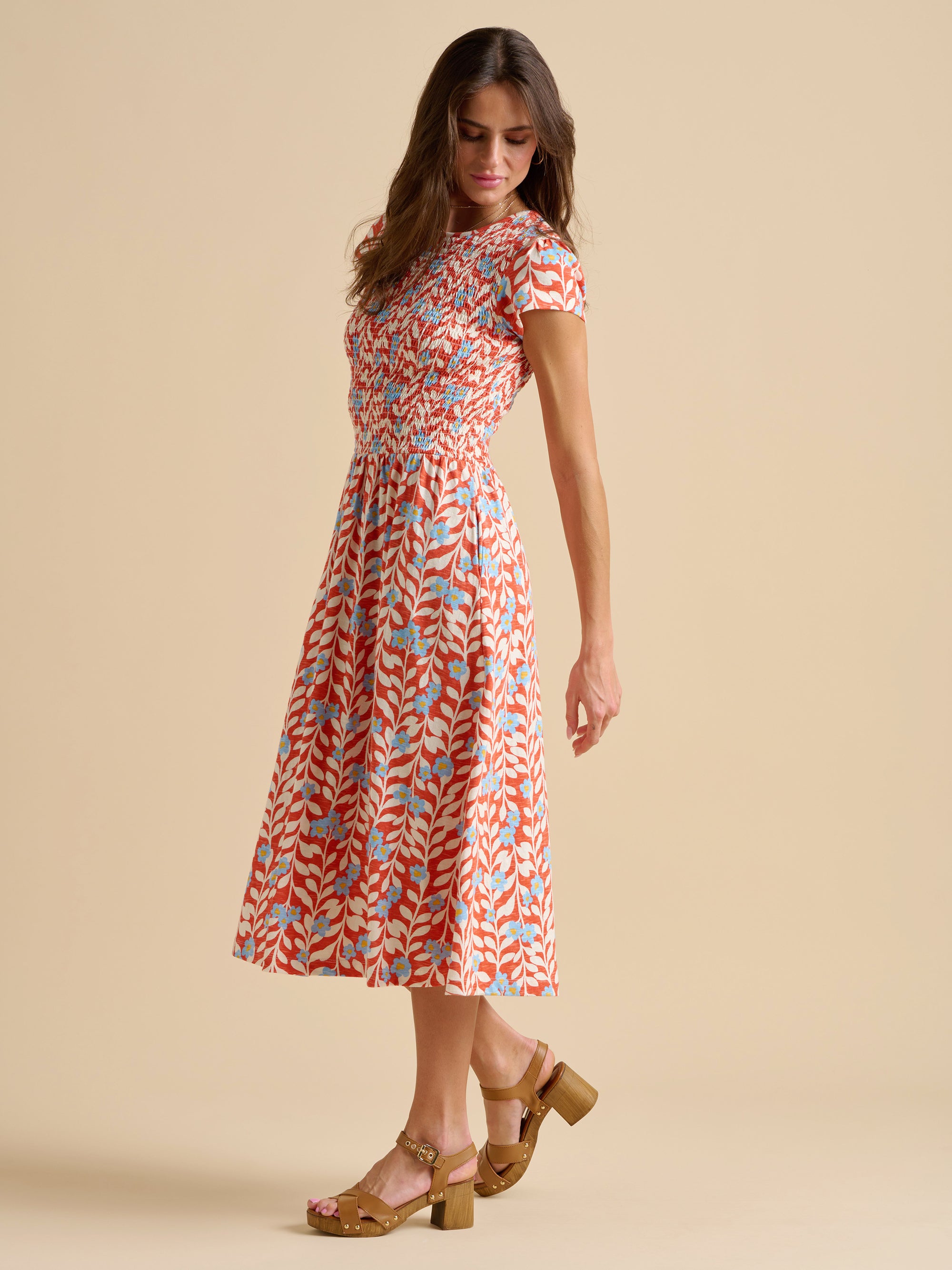 Spring Vine Midi Dress