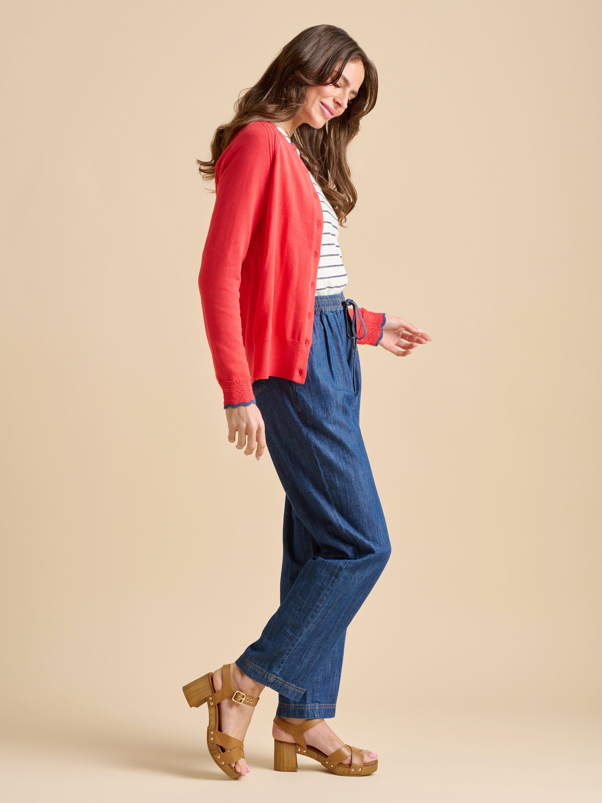 Frill Neck Cardigan