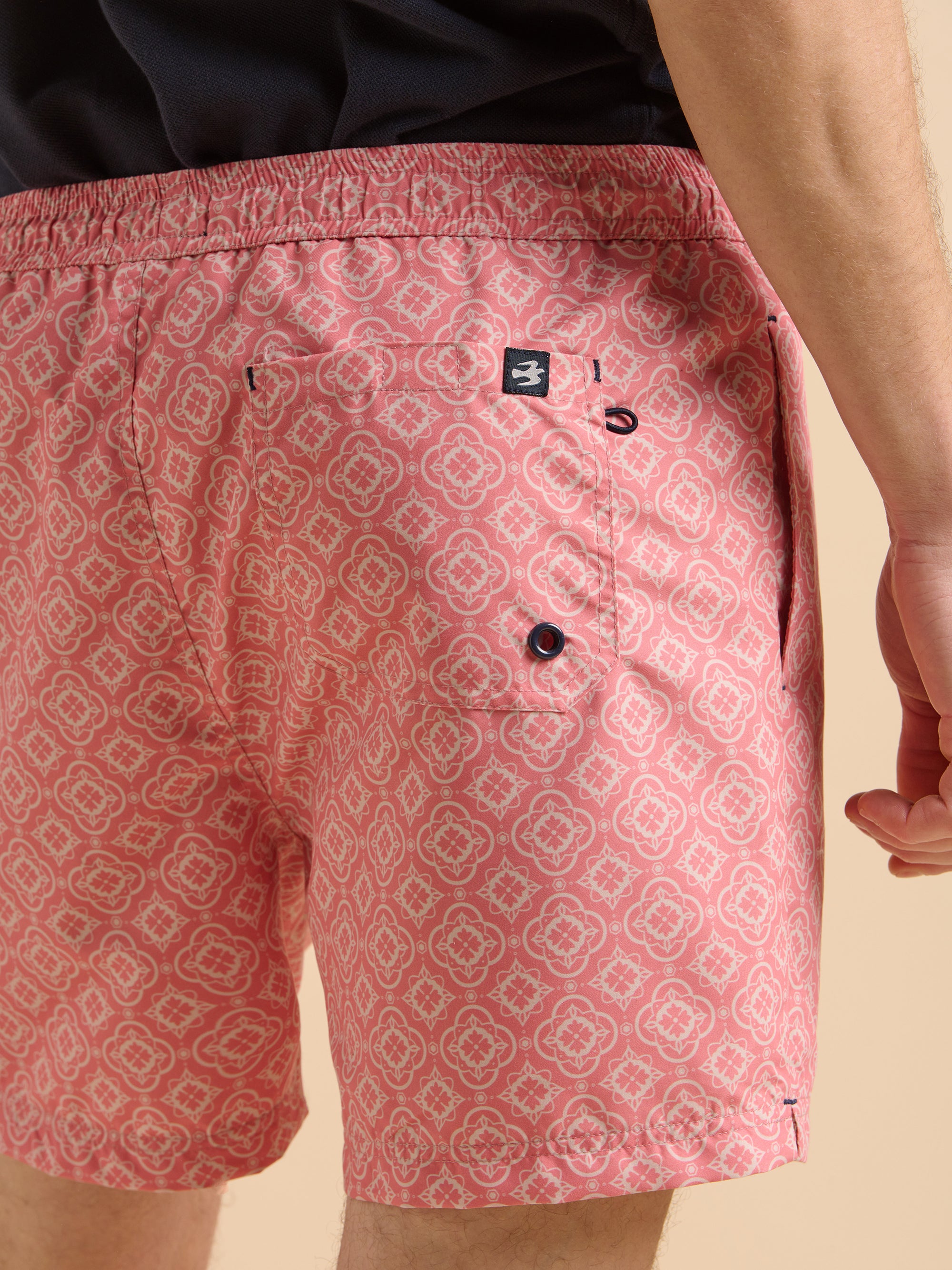 Pink Tile Swimshort