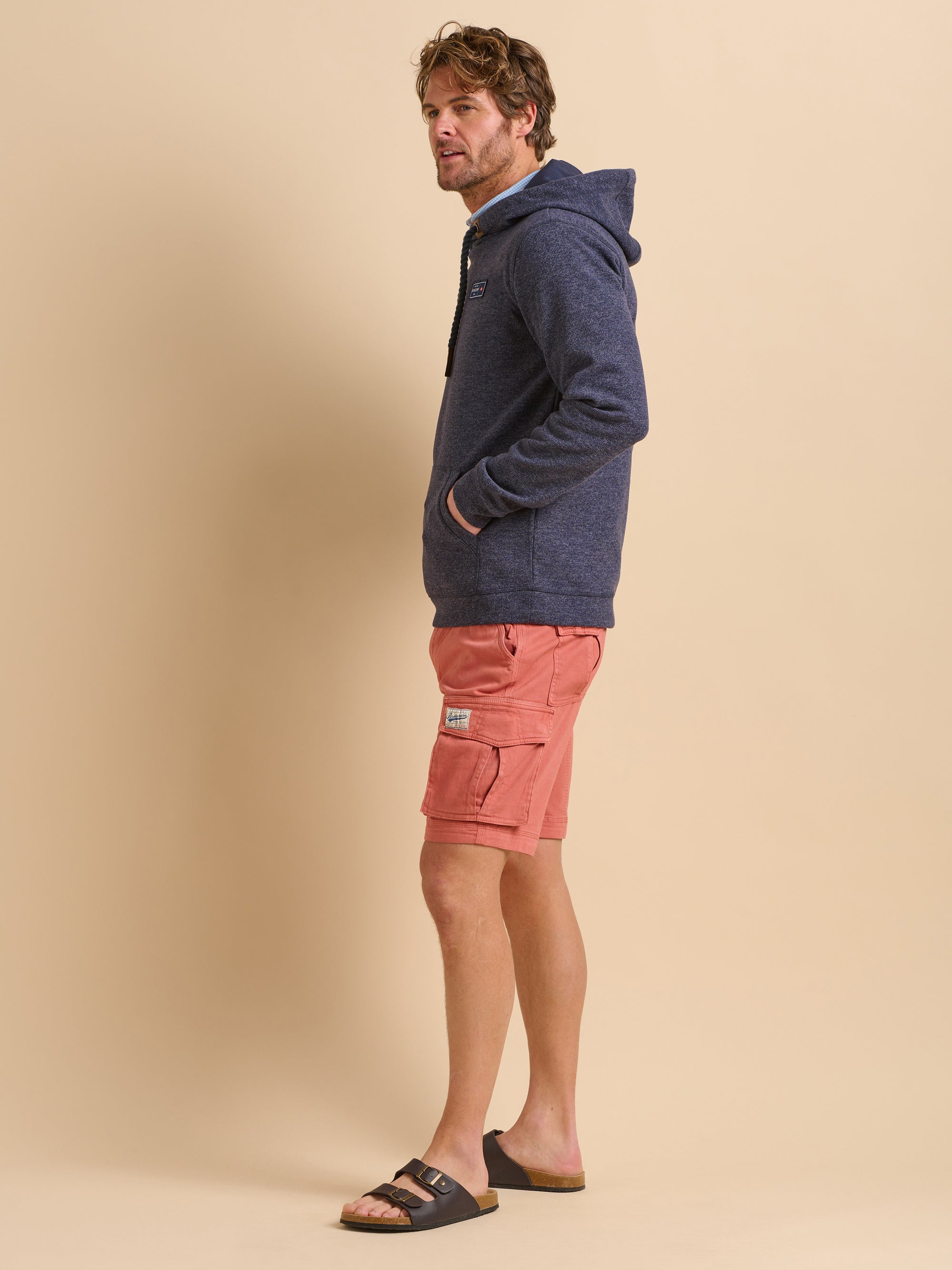 Navy Marl Hoodie