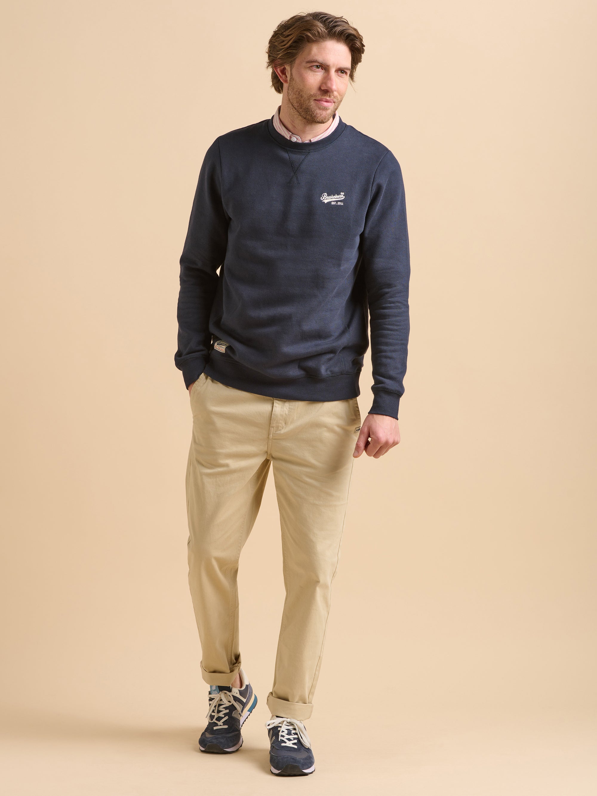 Navy Custom Crew Neck Sweat
