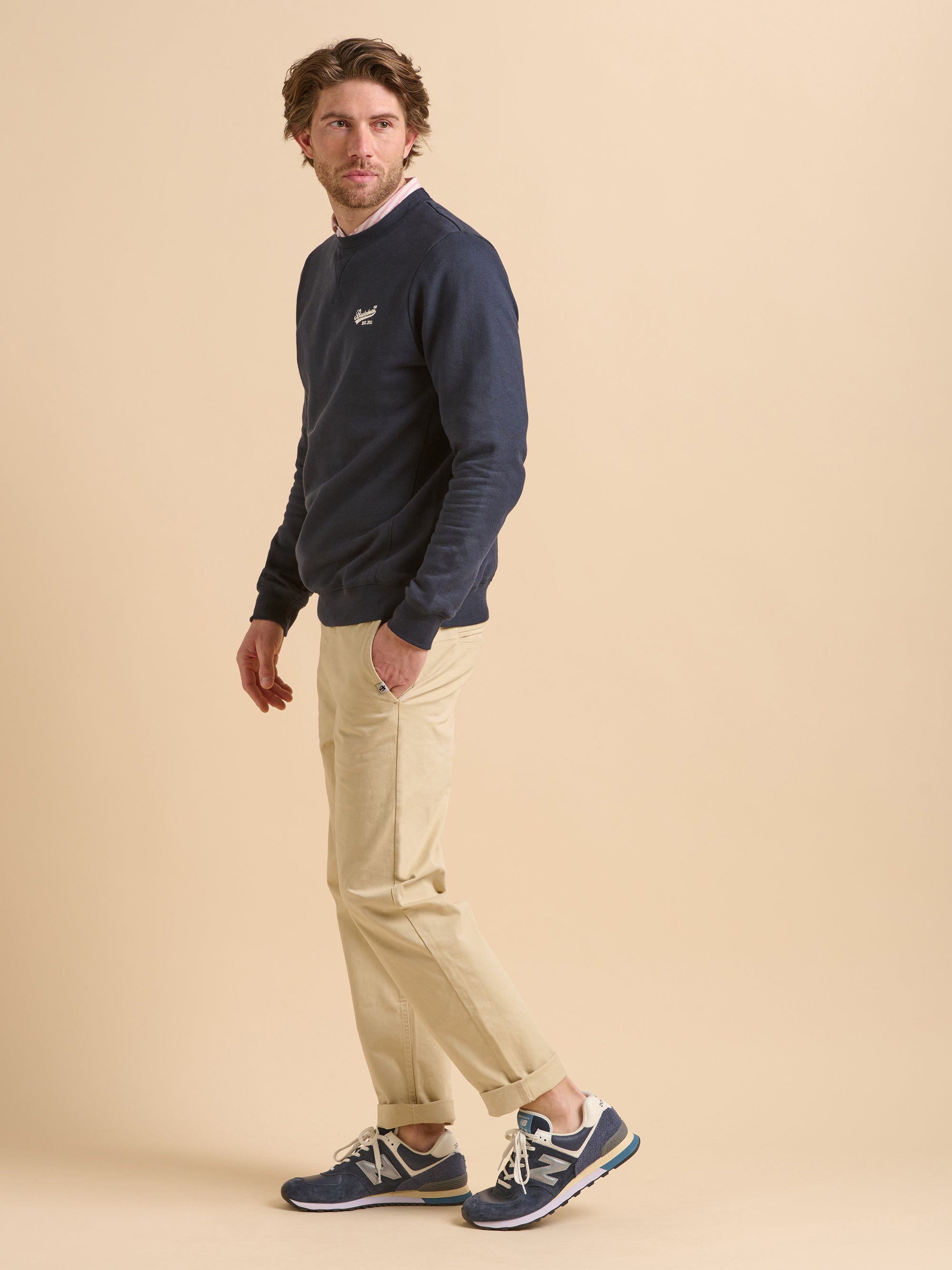 Navy Custom Crew Neck Sweat