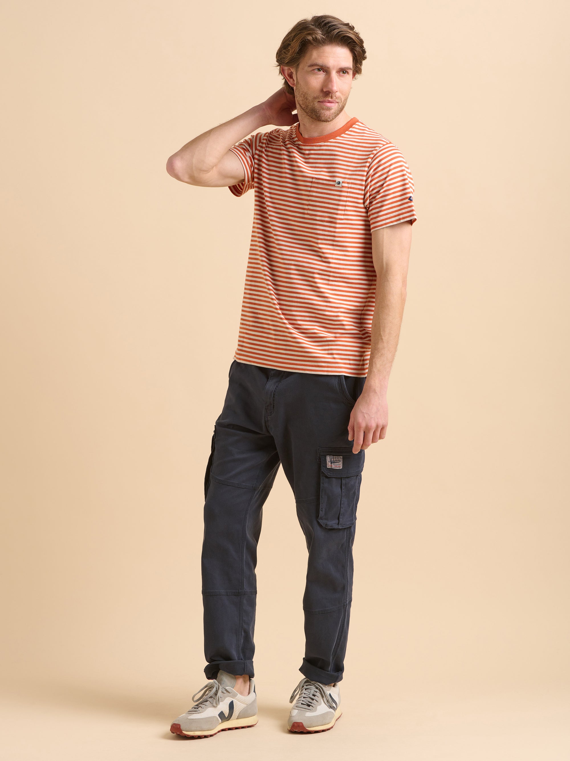 Navy Cargo Trousers