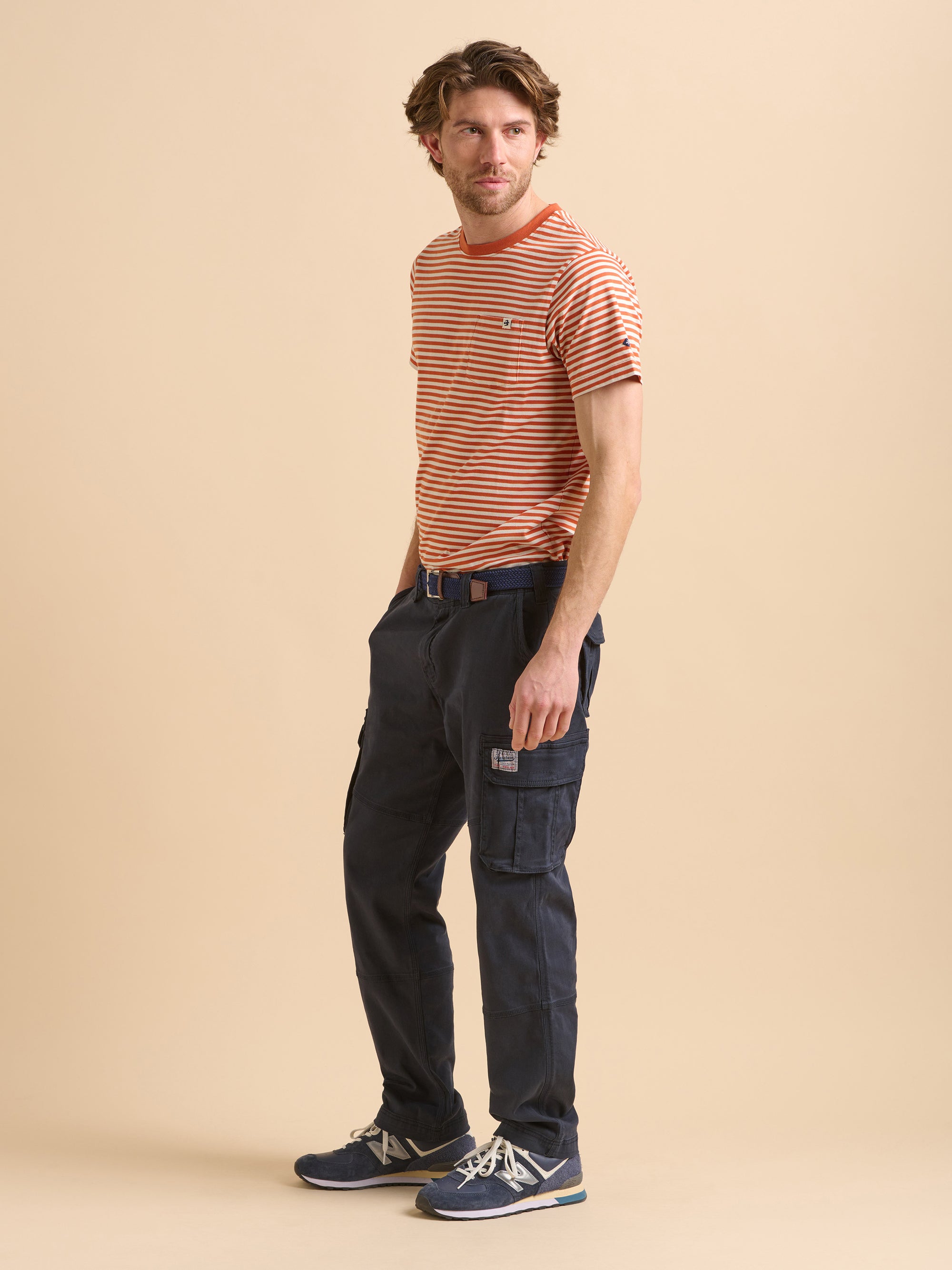 Navy Cargo Trousers
