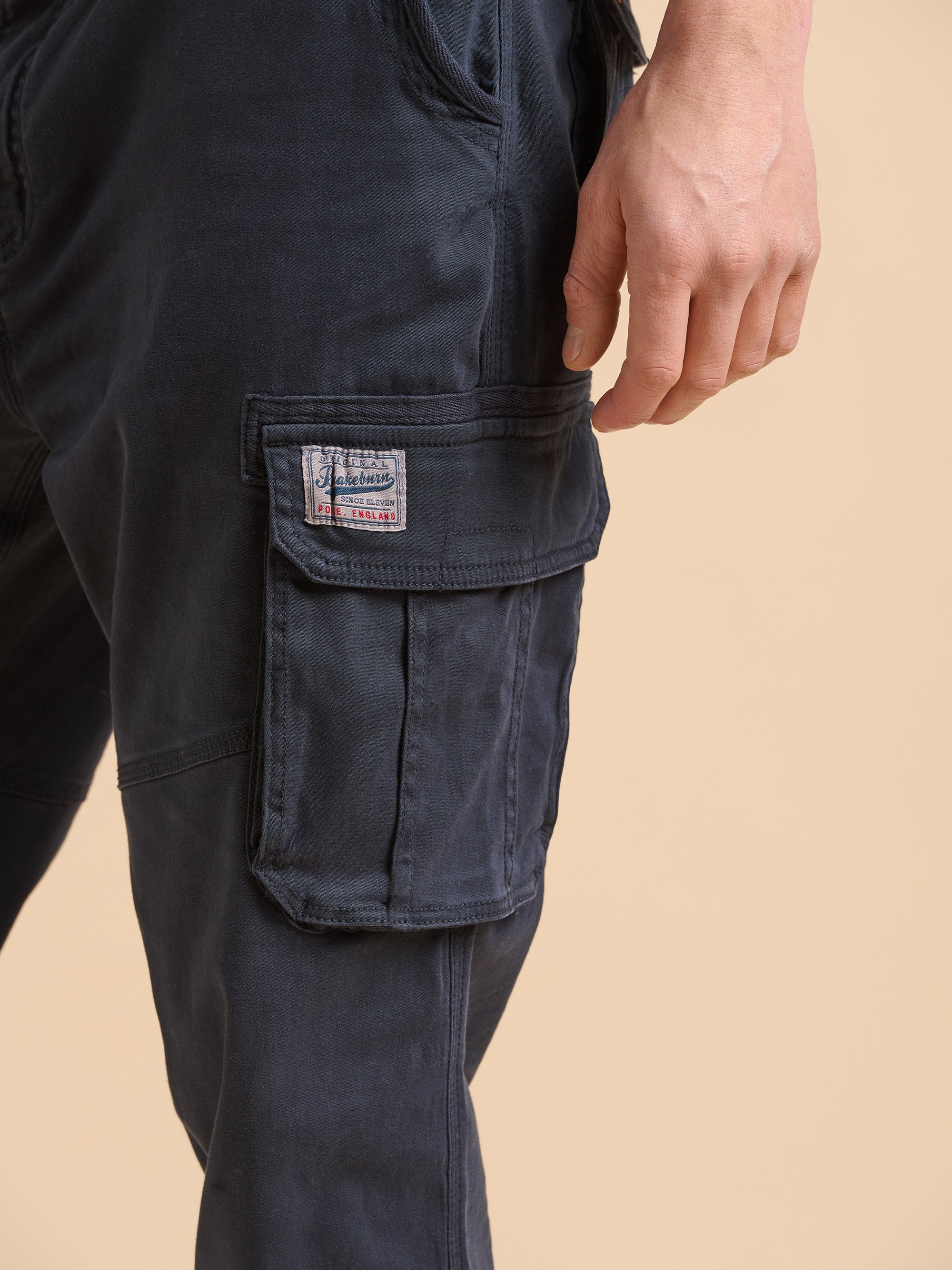 Navy Cargo Trousers