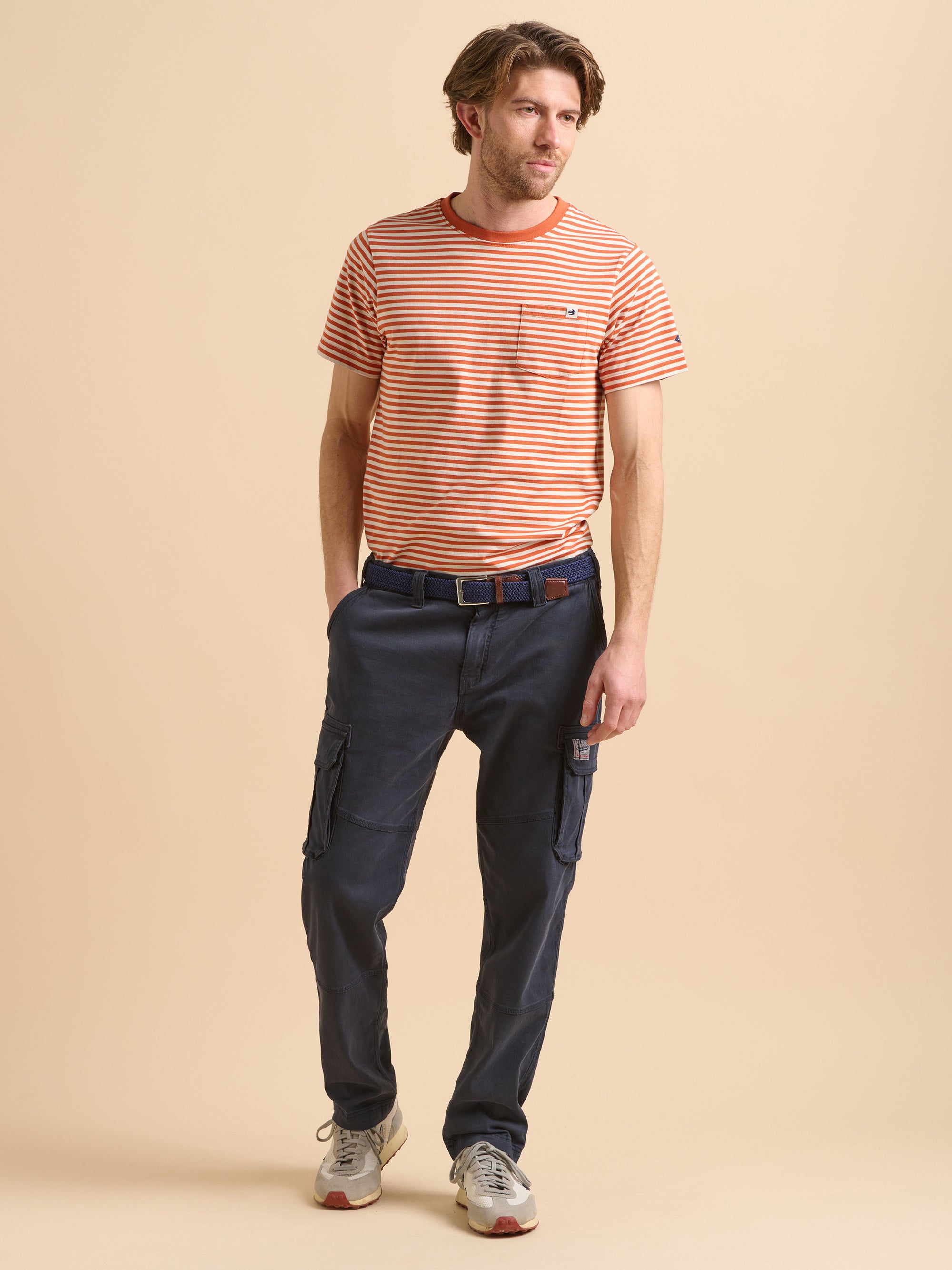 Navy Cargo Trousers