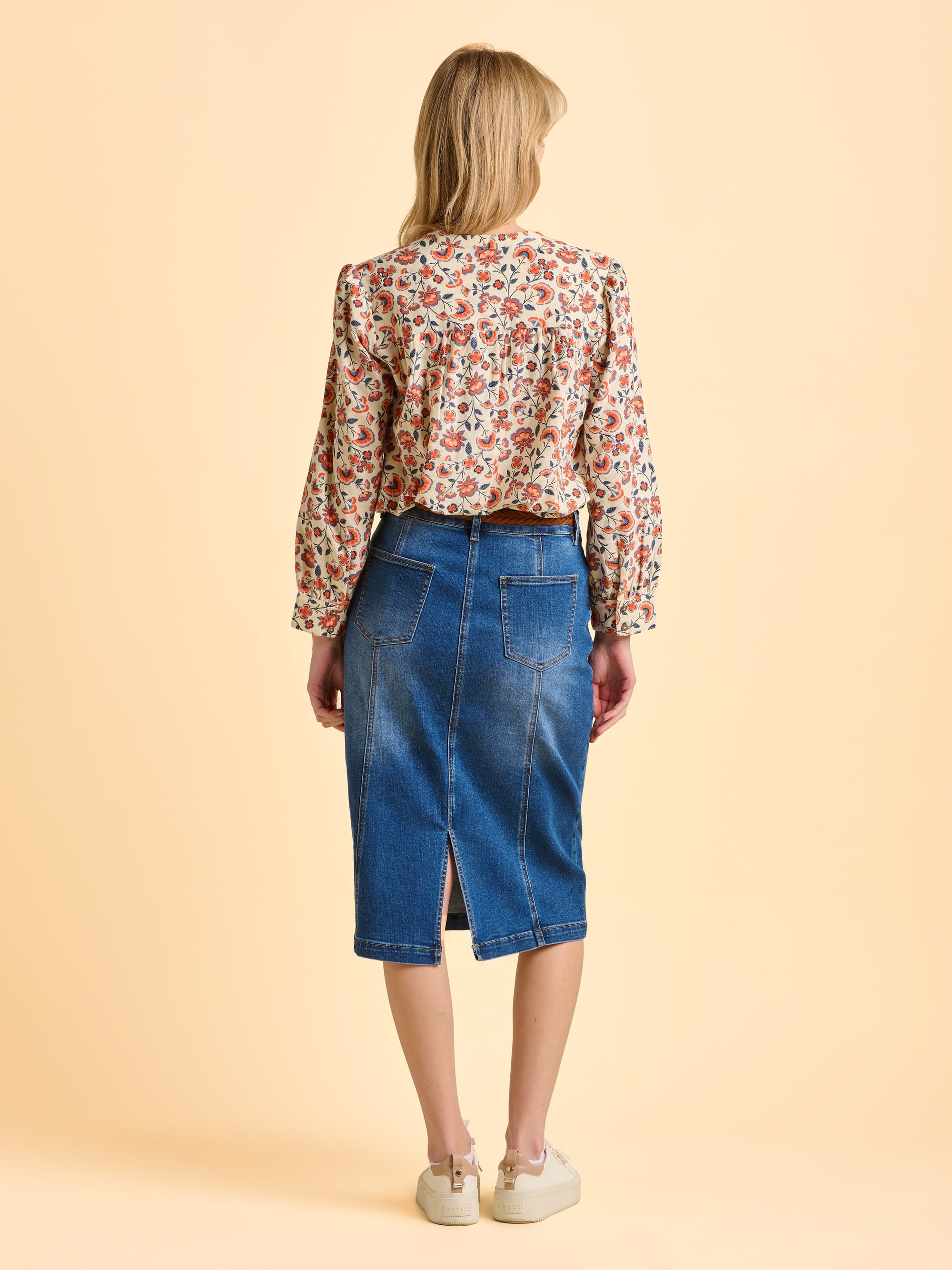 Lindsay Cream Cord Blouse