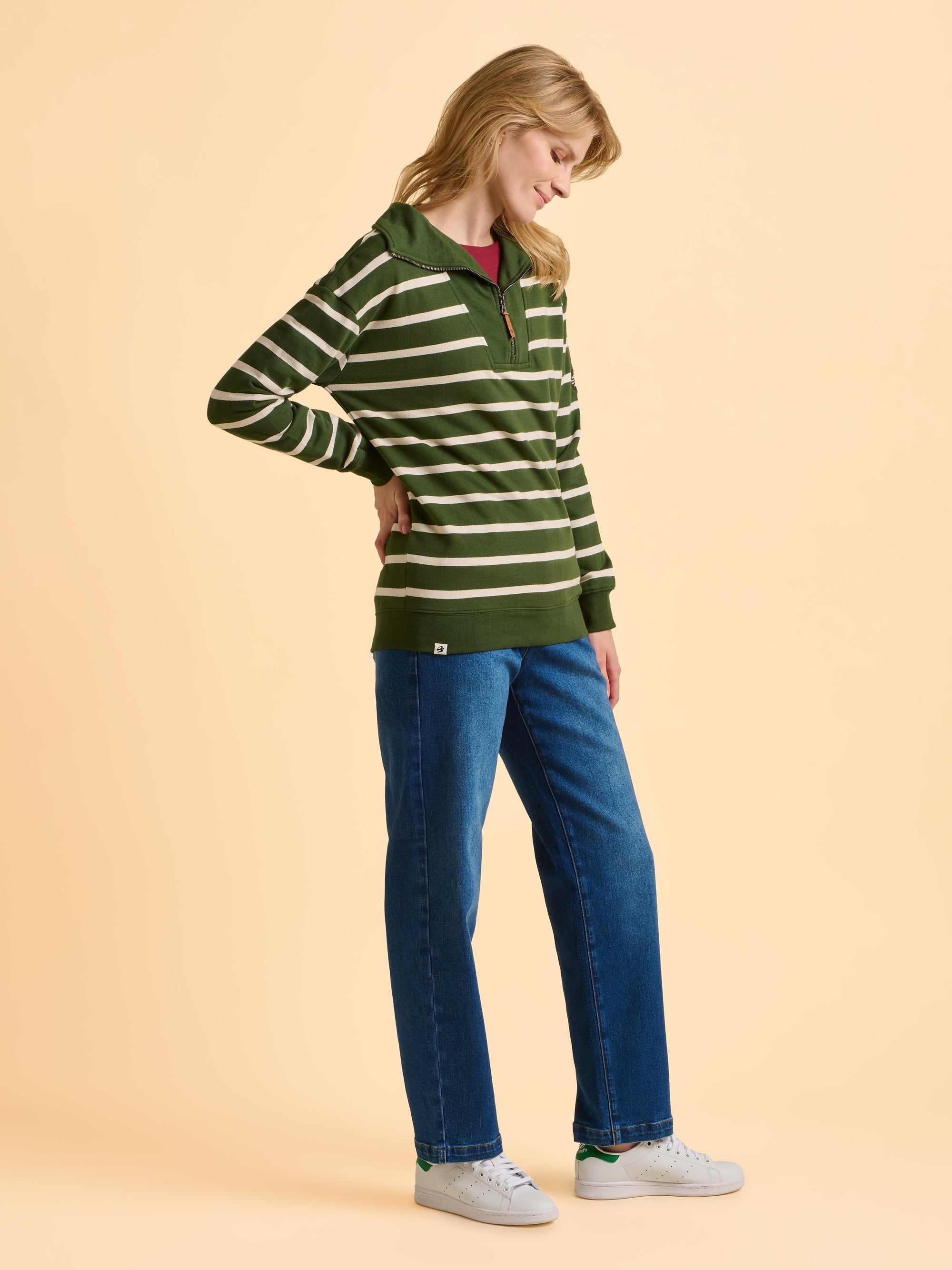 Charmouth Quarter Zip Sweatshirt