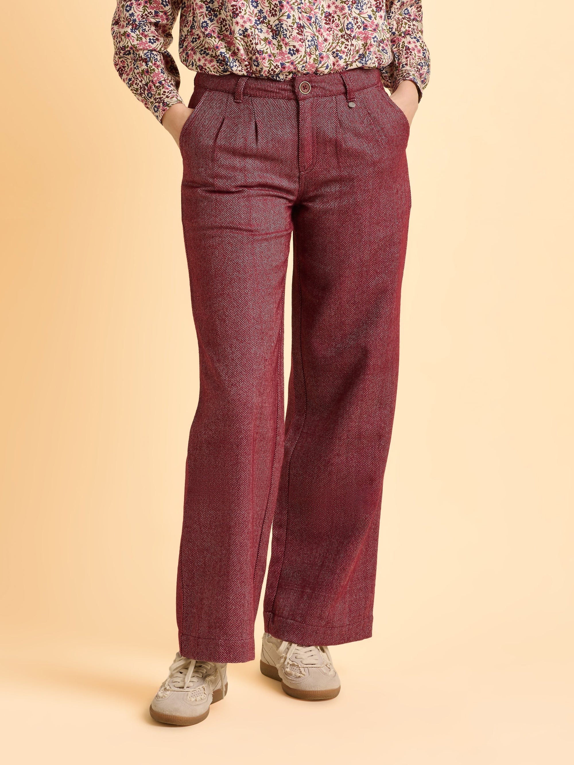 Burgundy Neve Trouser