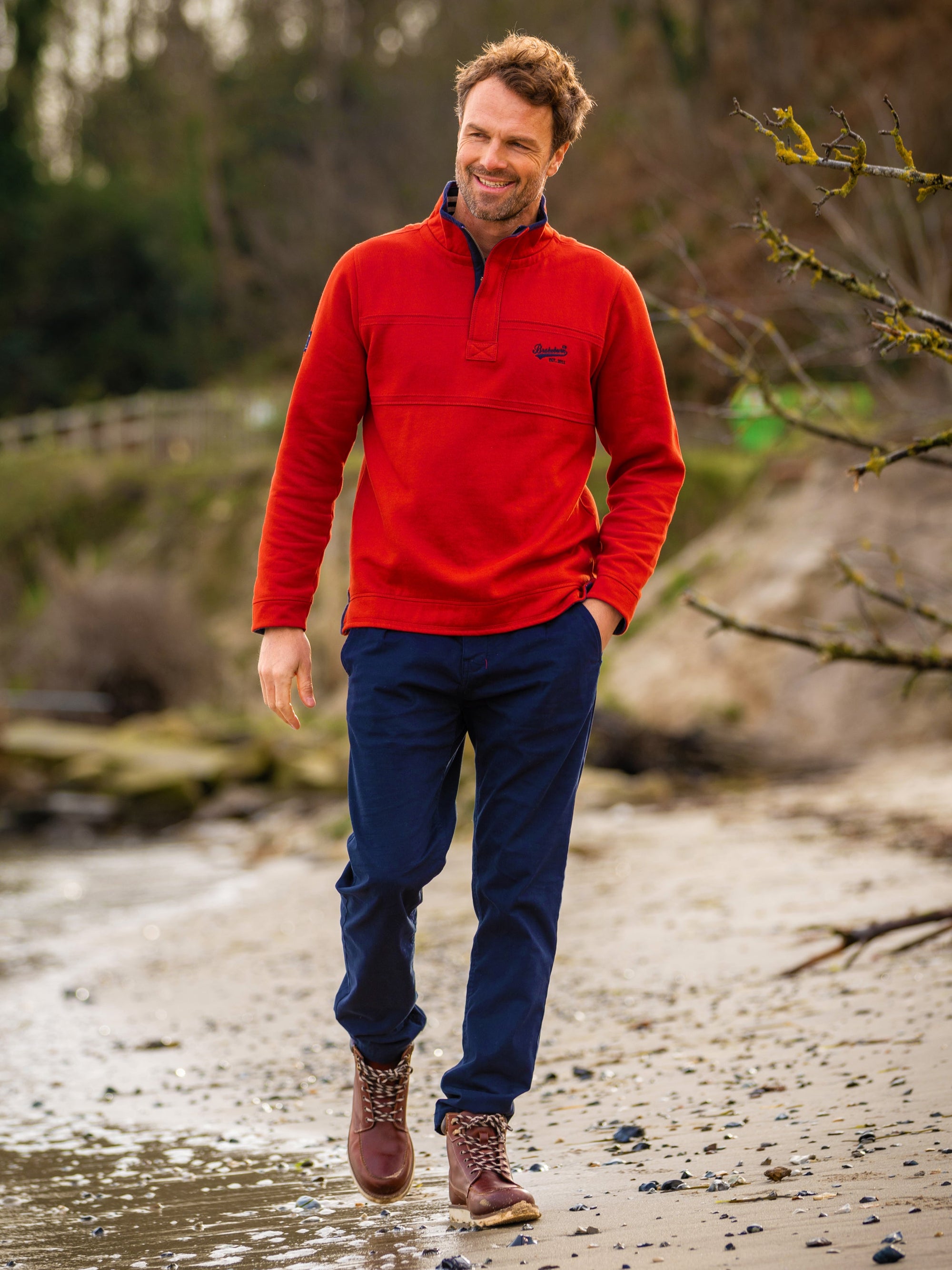 Worbarrow Quarter Zip Sweatshirt