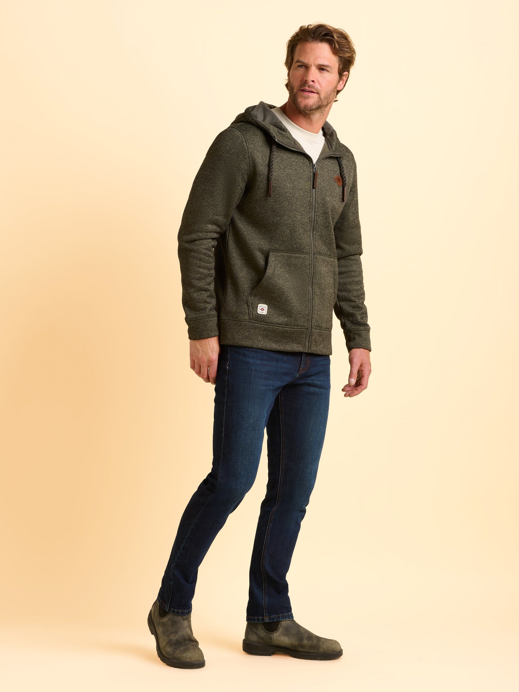 Hengistbury Zip Through Hoodie