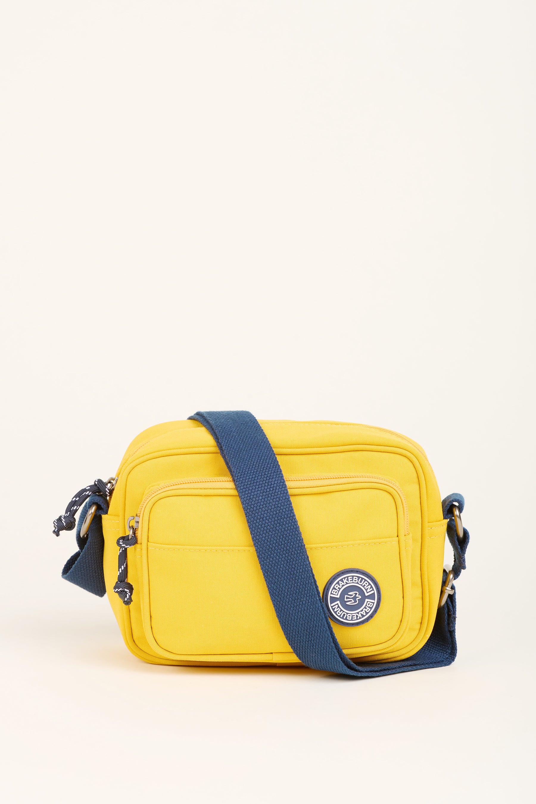 Women's Yellow Yellow And Navy Medium Camera Crossbody Bag Brakeburn