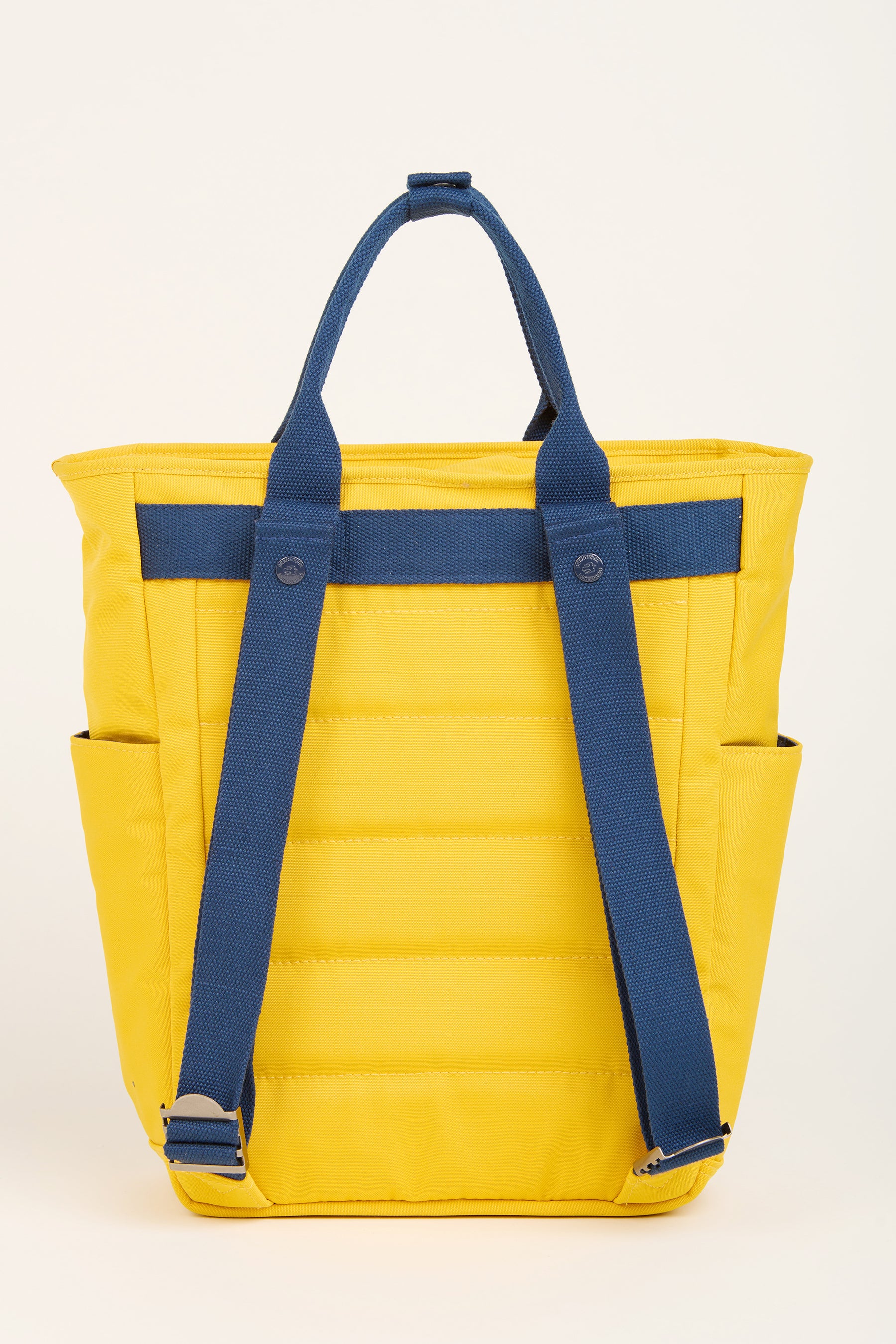 Yellow And Navy Tote Backpack