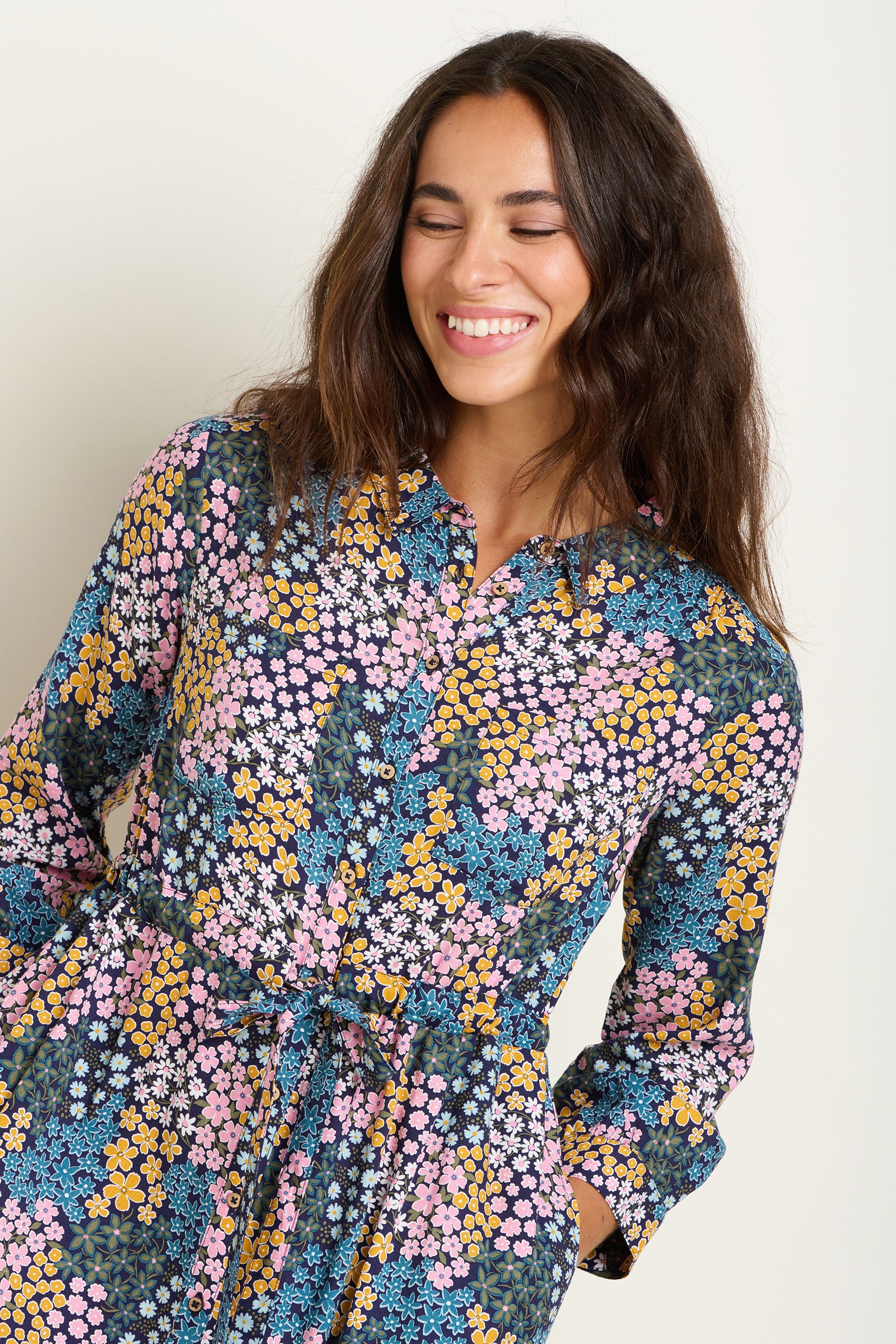 Wildflower Meadow Shirt Dress