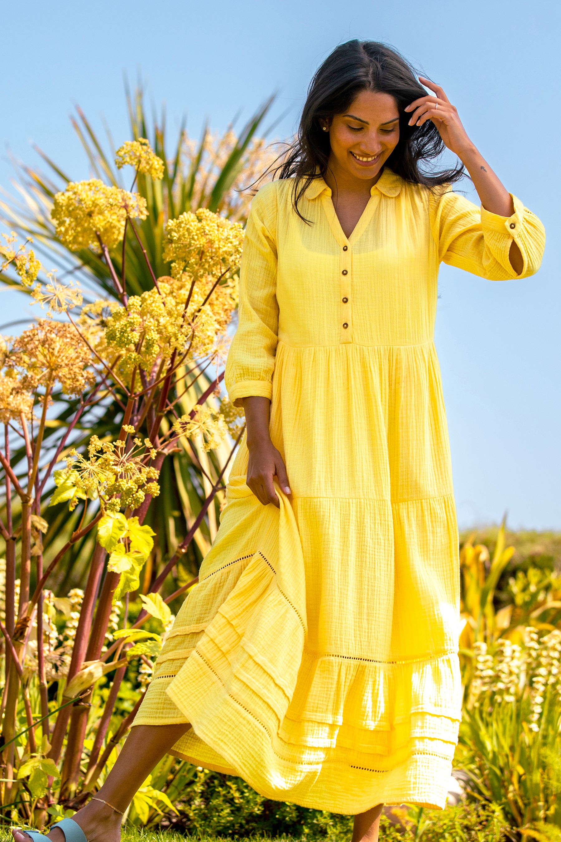 Women's Yellow Yellow Erica Maxi Dress | Brakeburn Women's Yellow Yellow Erica Maxi Dress | Brakeburn