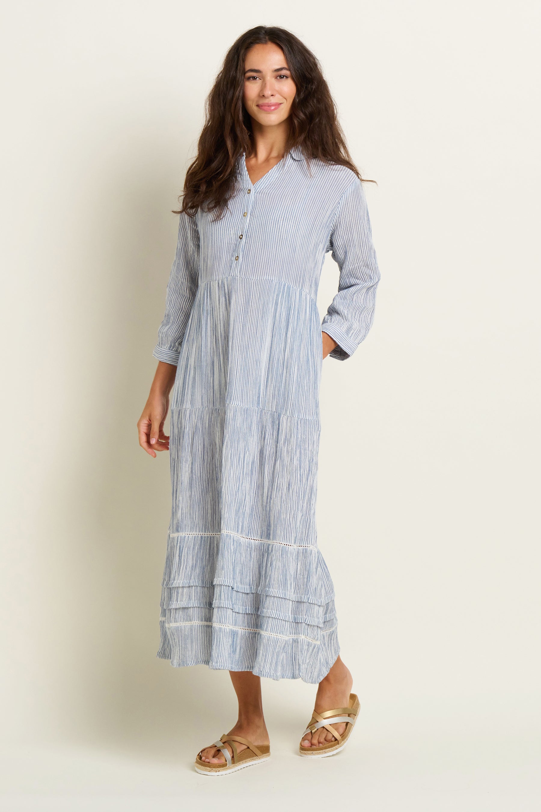Stripe Erica Maxi Dress