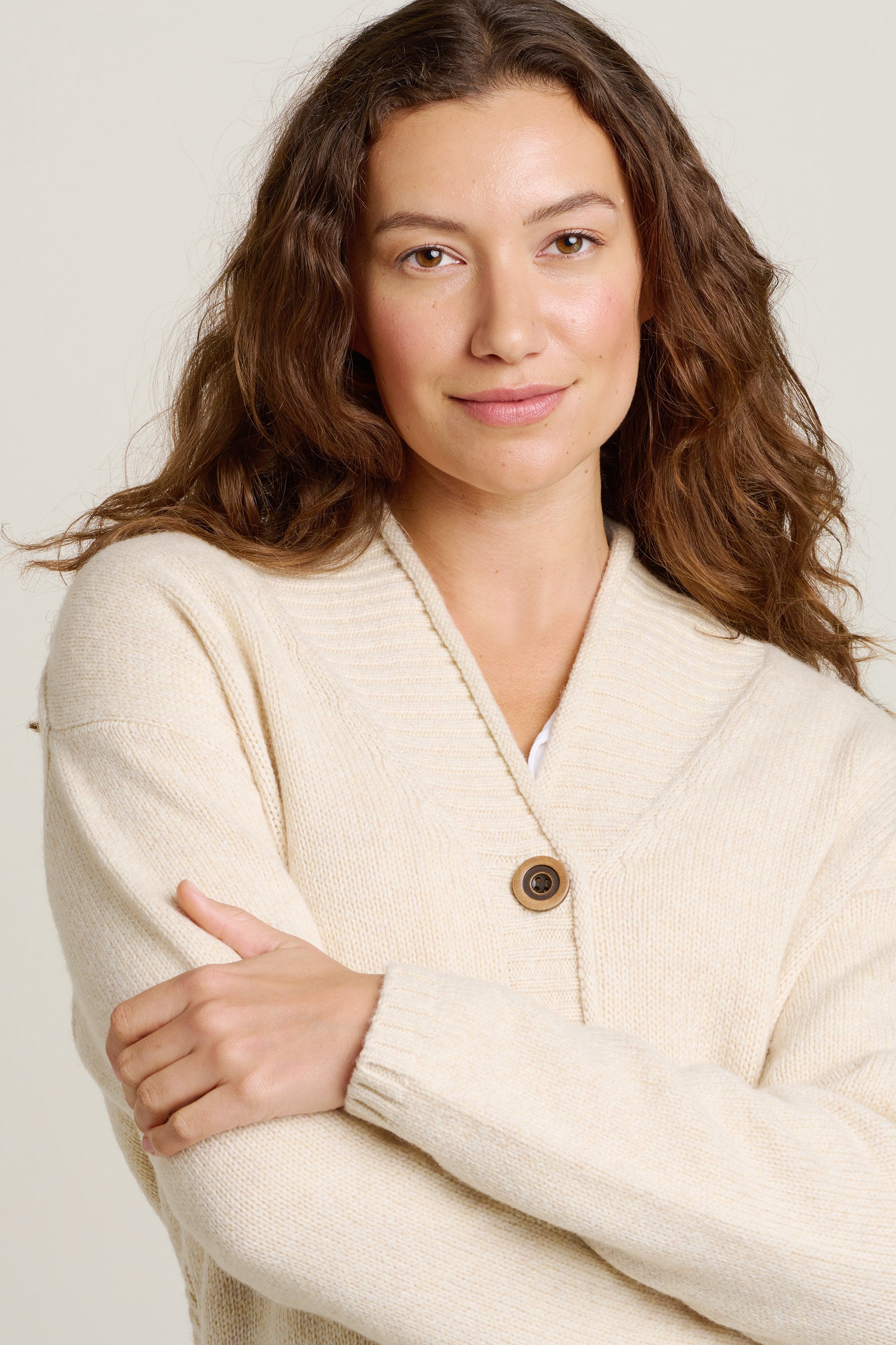 Shawl Collar Knitted Cardigan