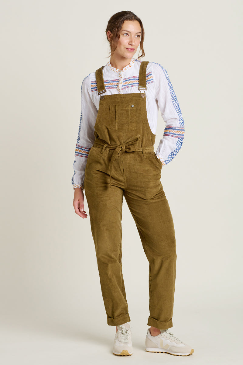 Apolina Kids Bobbie Linen Dungaree - Carnation