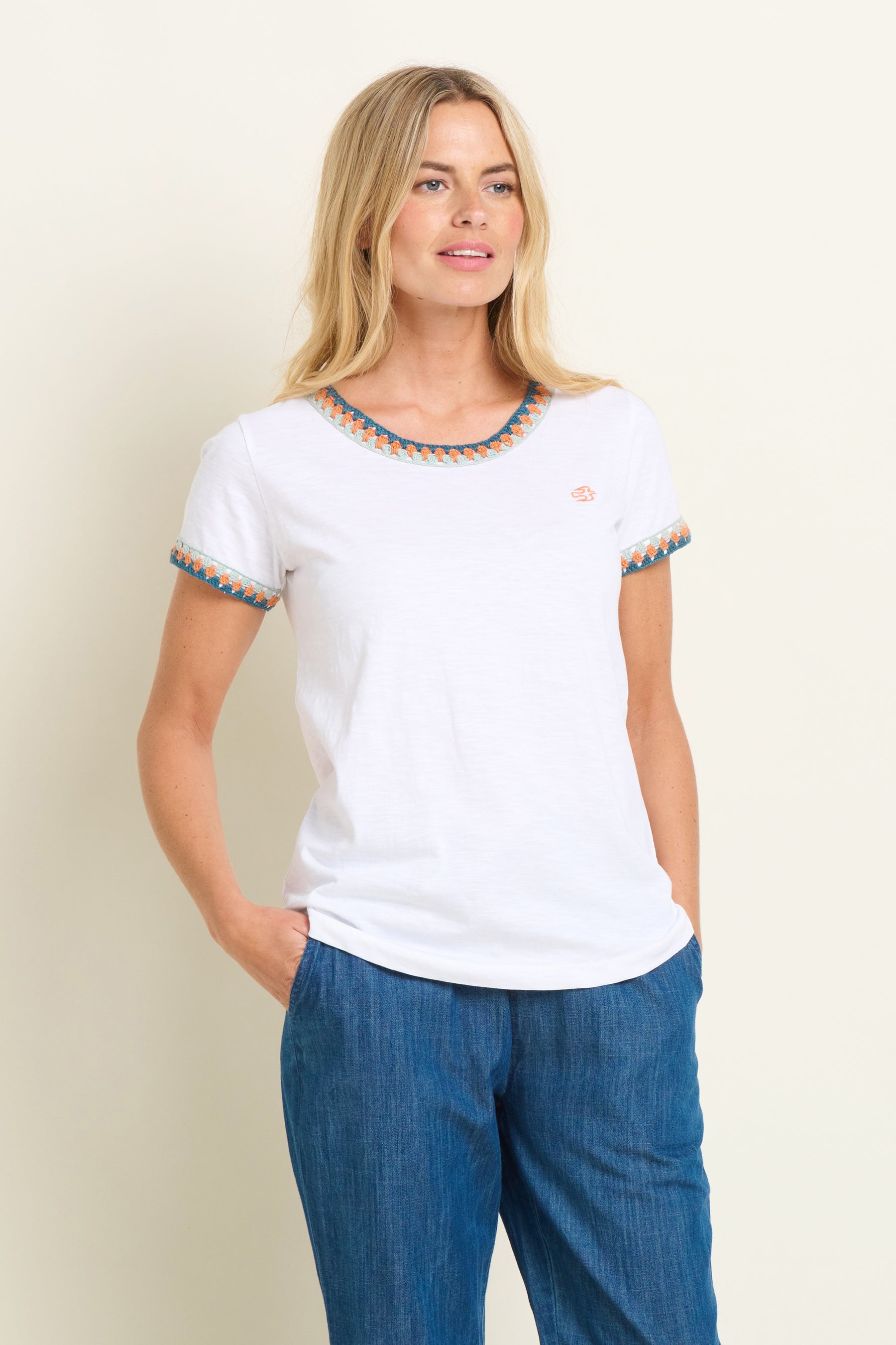 Reya Crochet Trim Tshirt