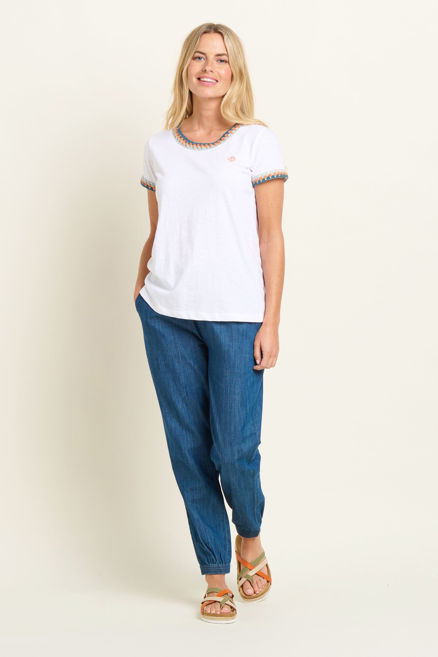 Reya Crochet Trim Tshirt