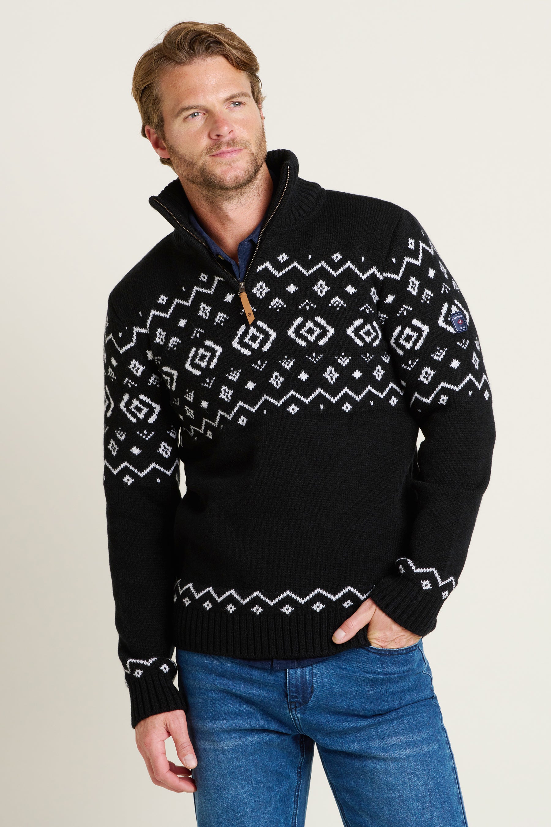 Fairisle Quarter Zip Jumper