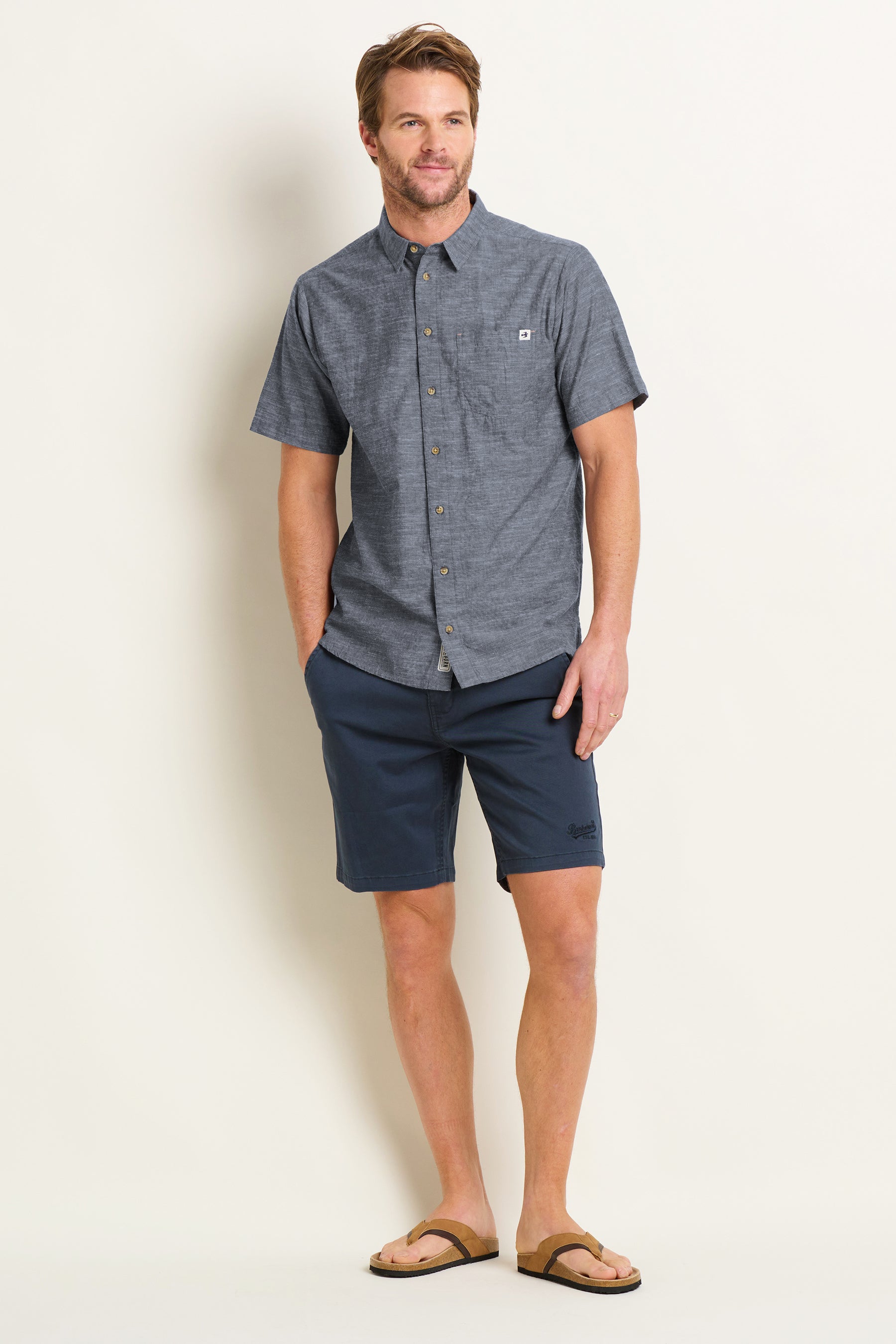 Navy Chino Short