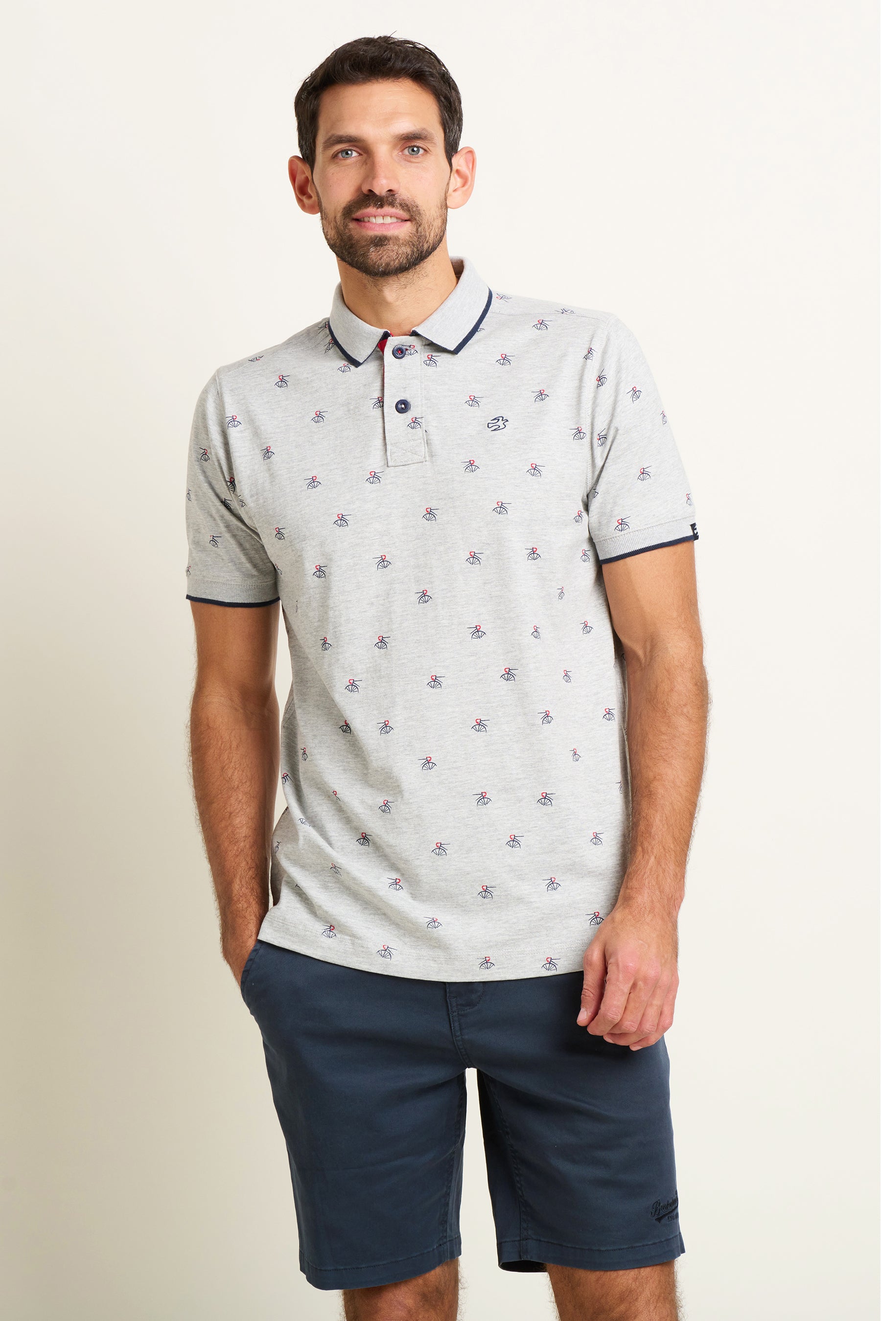 Men's Grey Bike Polo Brakeburn