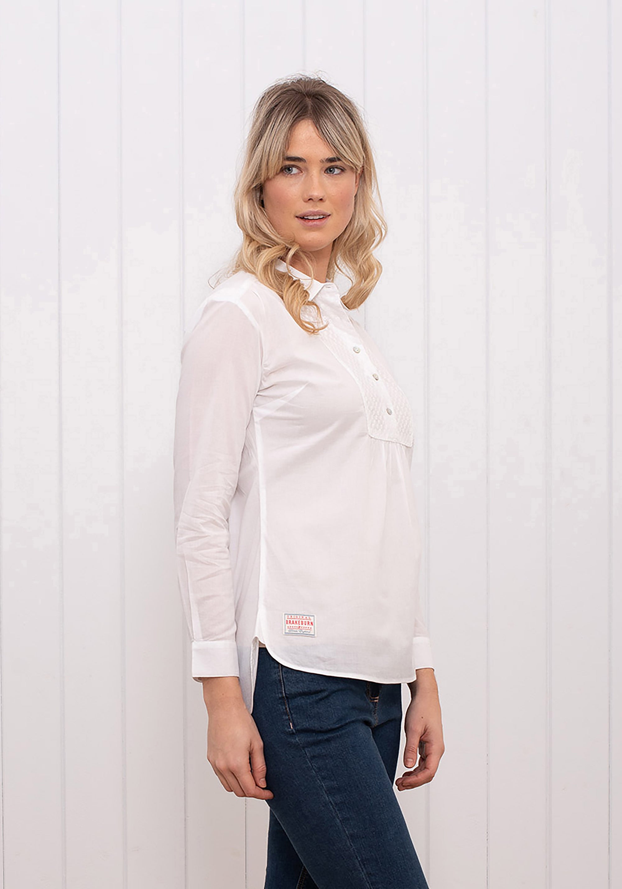 Bib Front Blouse