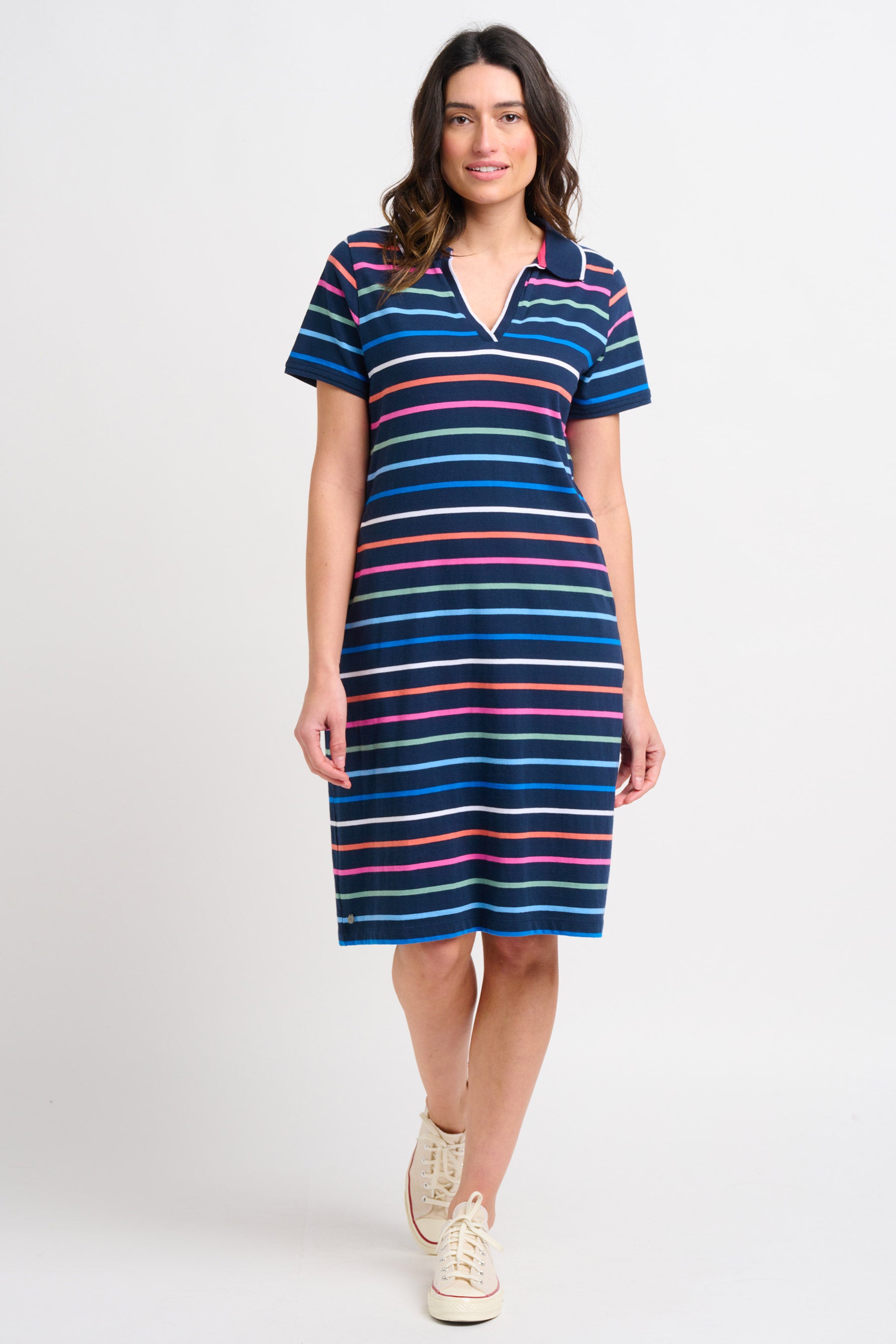 Navy Melody Polo Dress | Brakeburn Navy Melody Polo Dress | Brakeburn