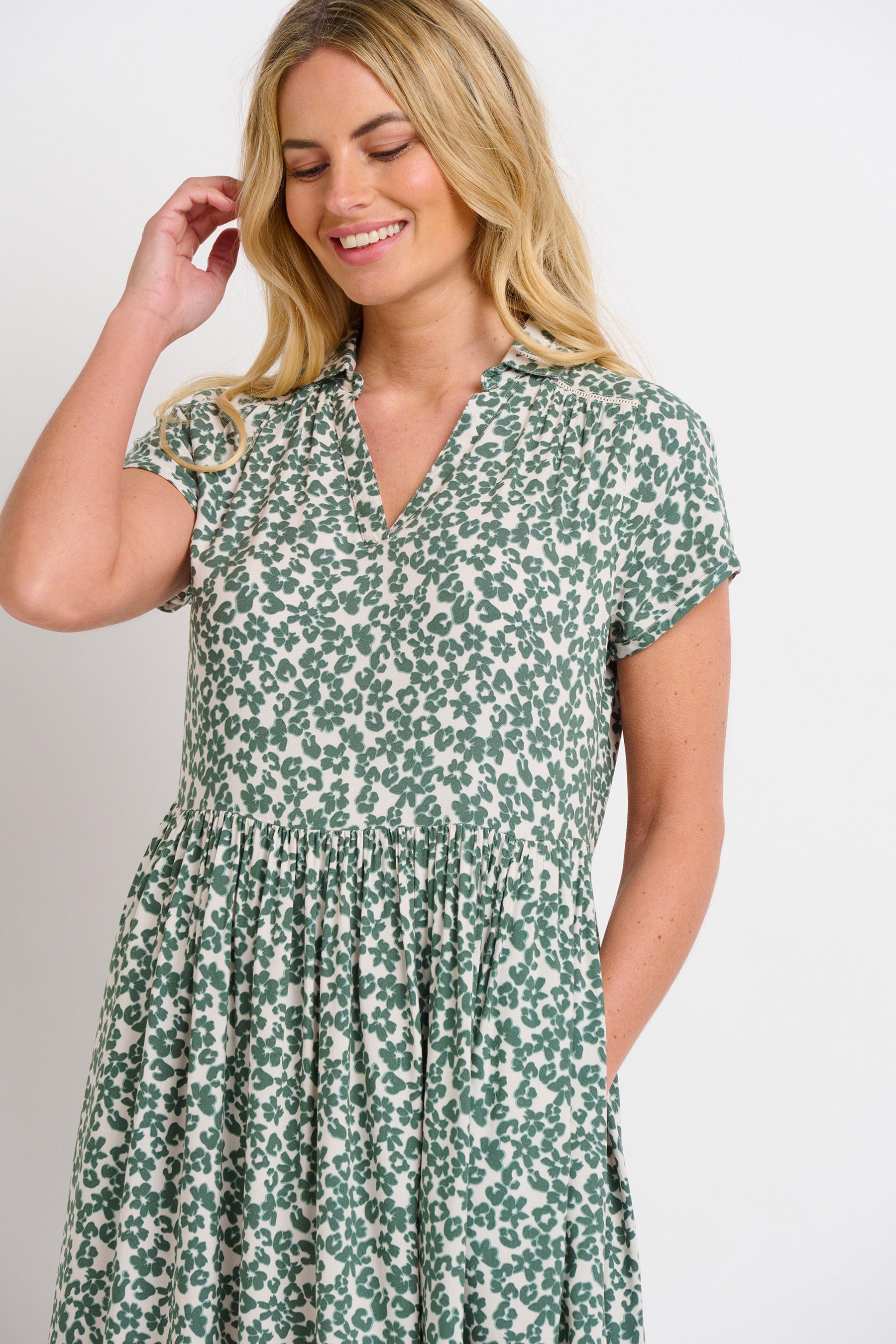 Green Leopard Floral Dress | Brakeburn Green Leopard Floral Dress | Brakeburn