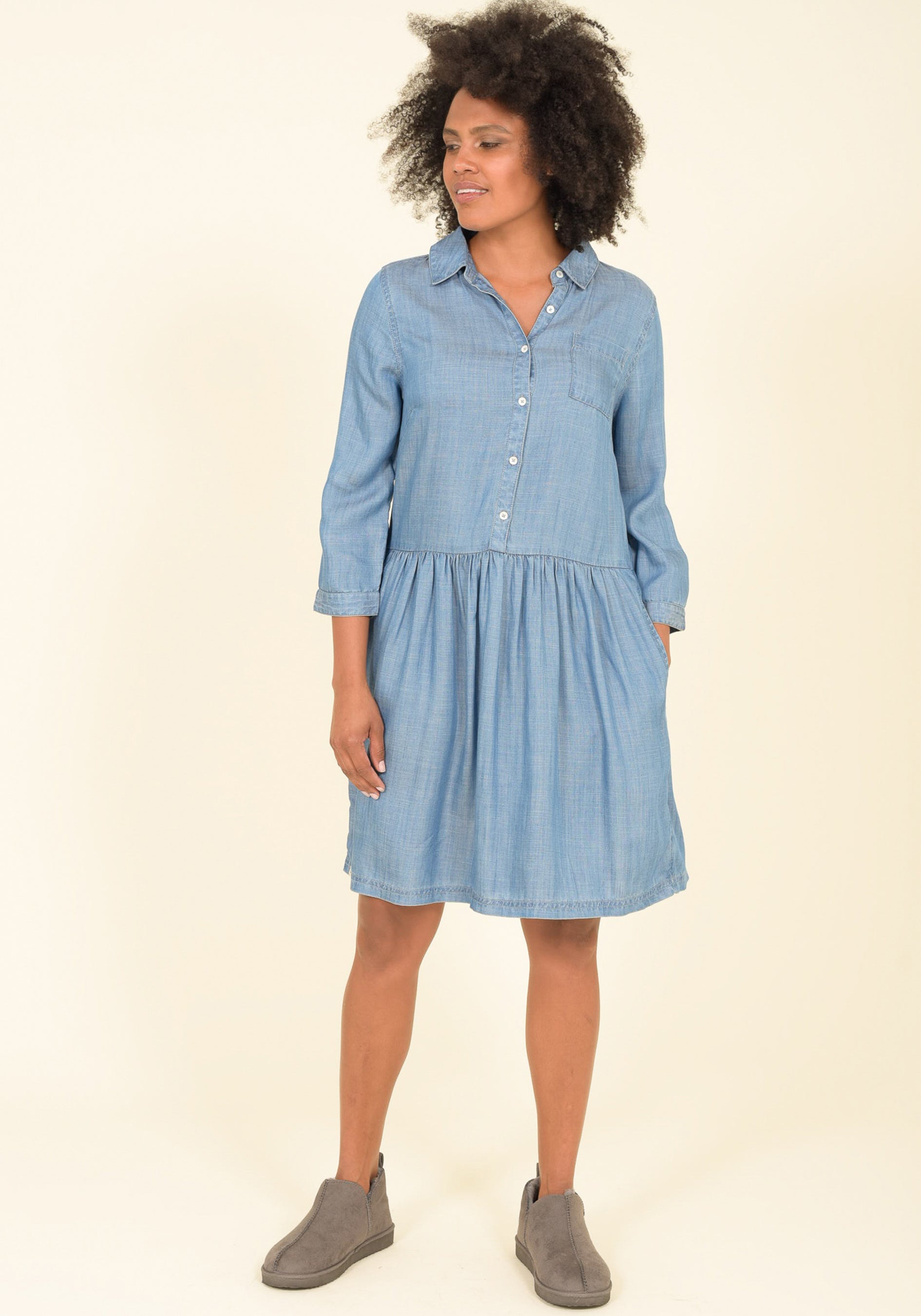 Loose Fit Shirt Dress