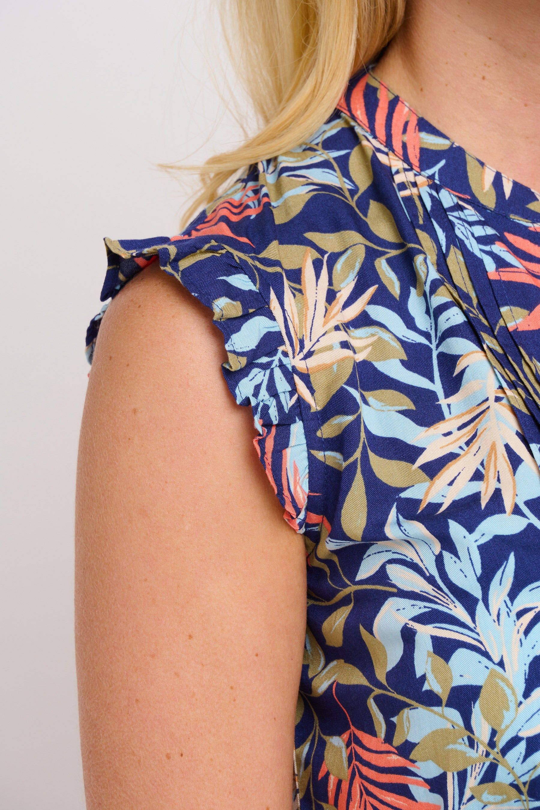 Trailing Tropics Sleeveless Blouse