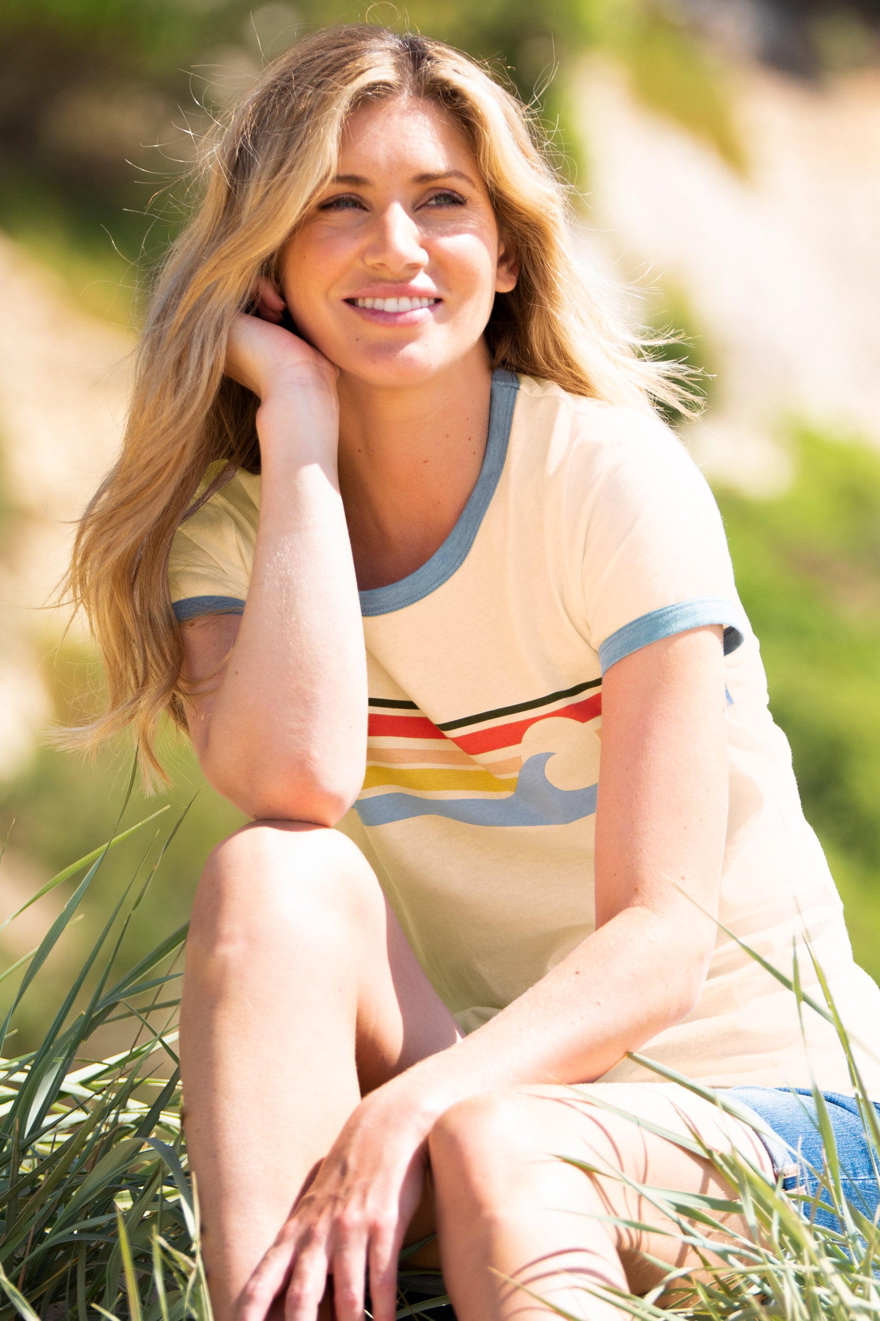 Wave Chest Stripe Tshirt