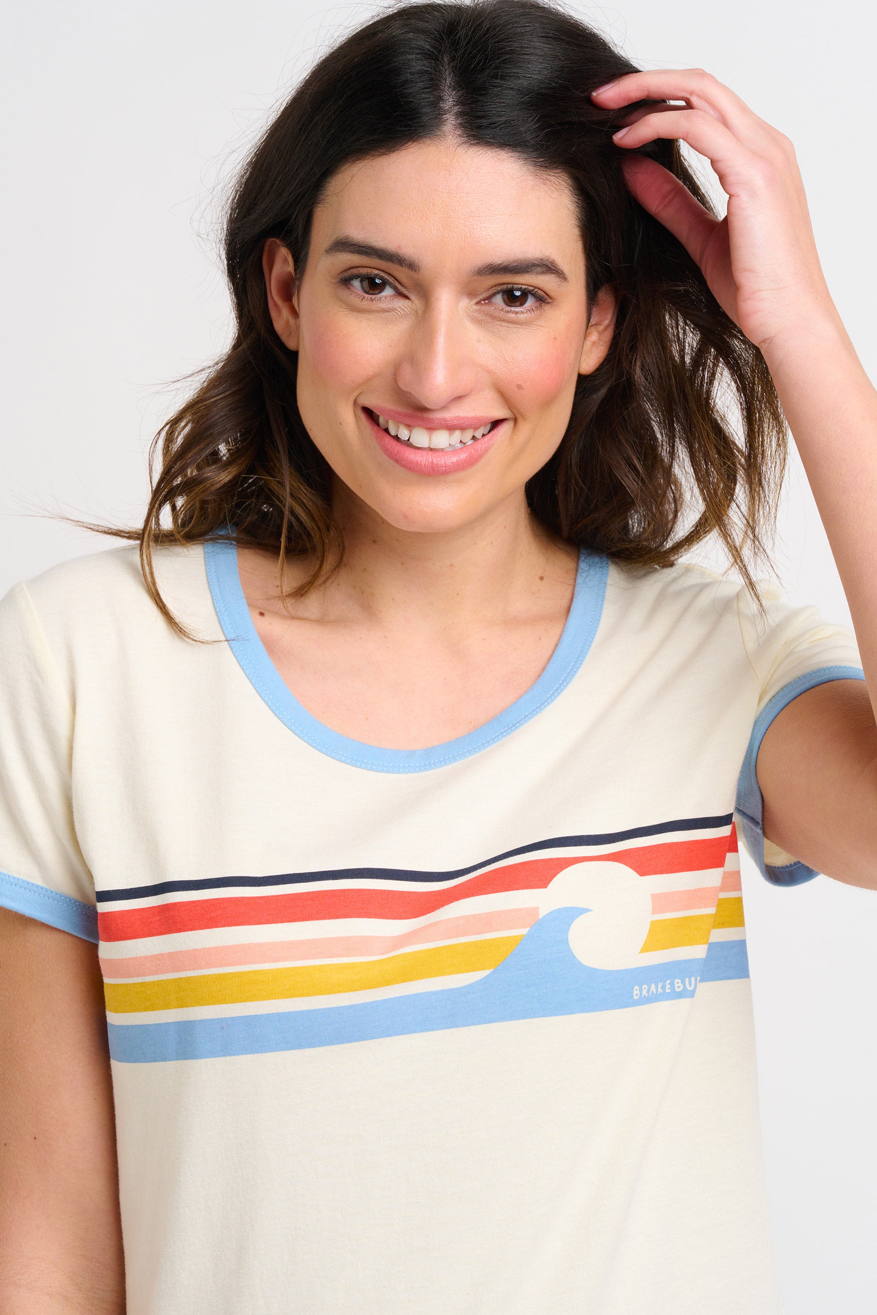 Wave Chest Stripe Tshirt
