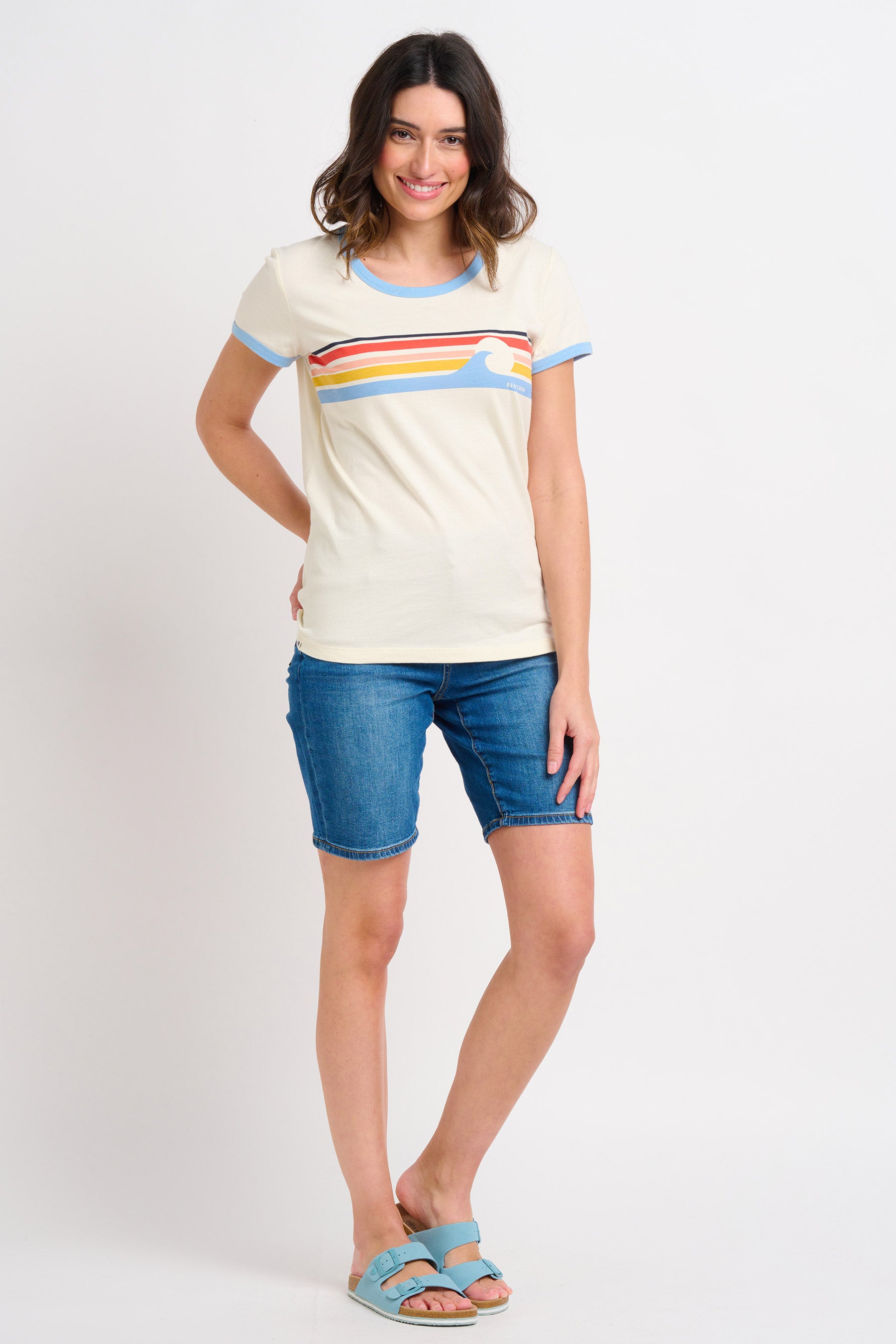 Wave Chest Stripe Tshirt