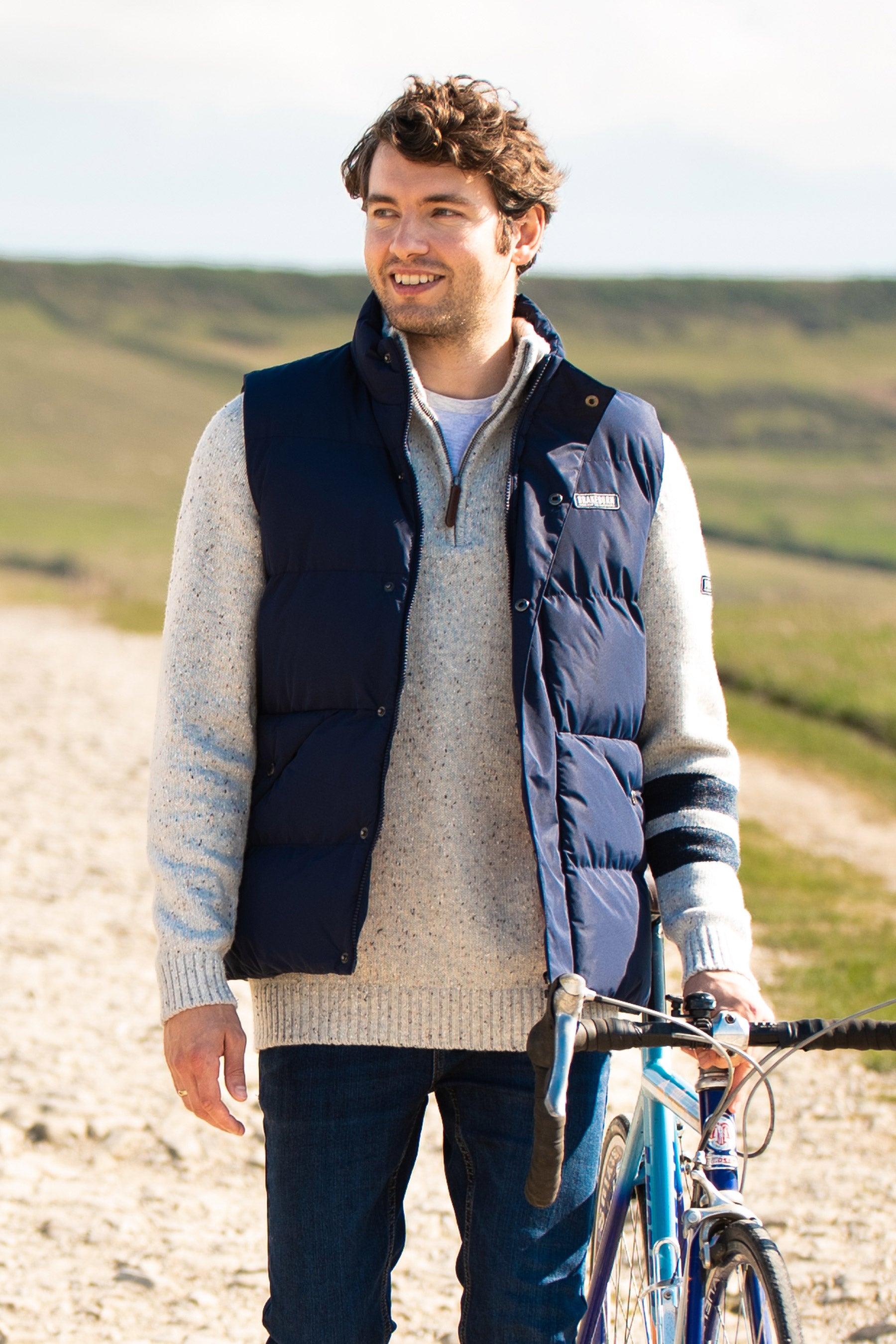 Men's Classic Navy Gillet | Brakeburn