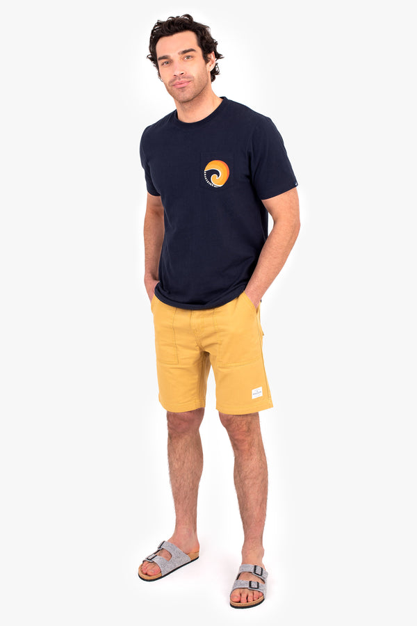 Yellow Utility Shorts