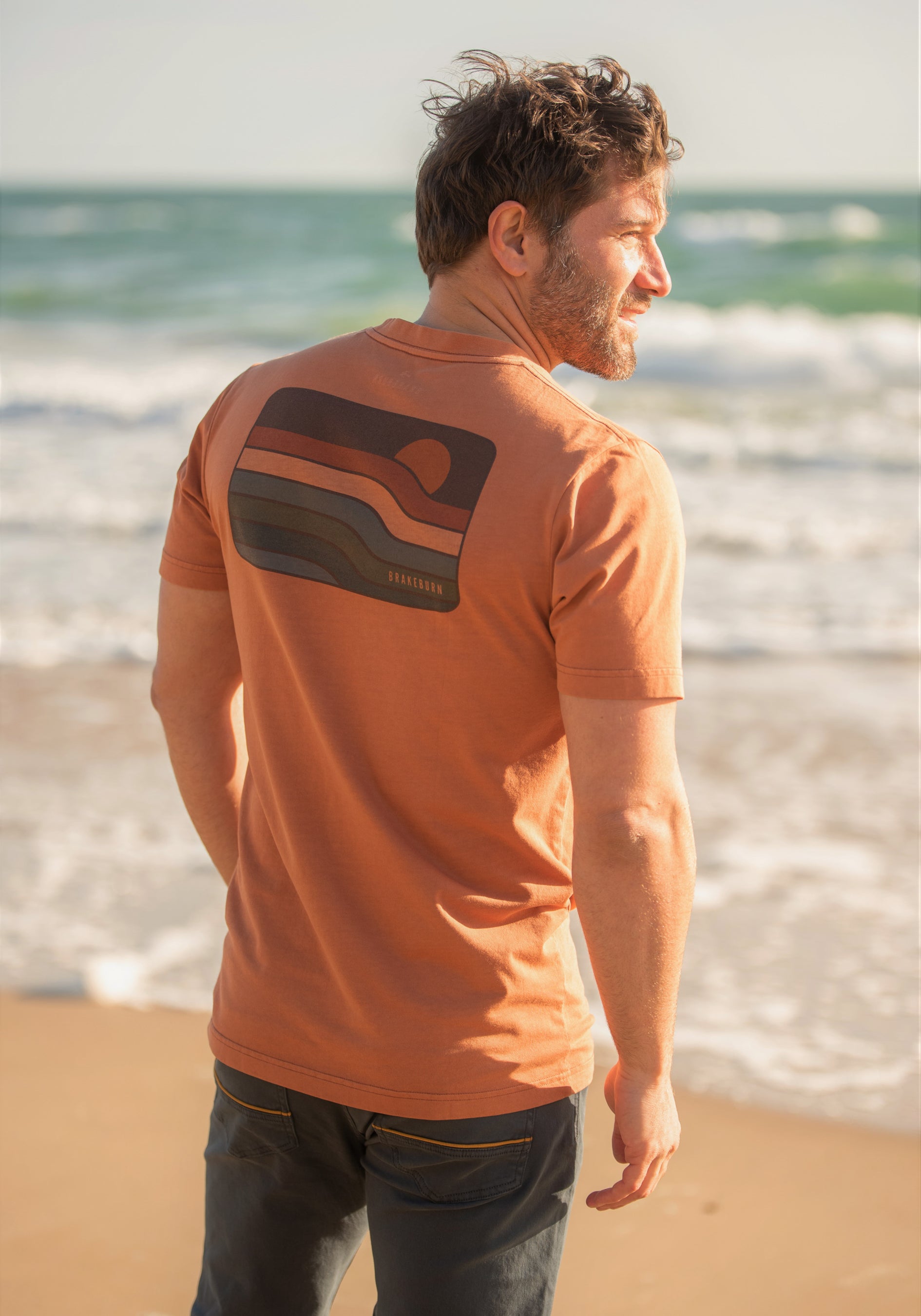 Orange Retro Sunset Tee