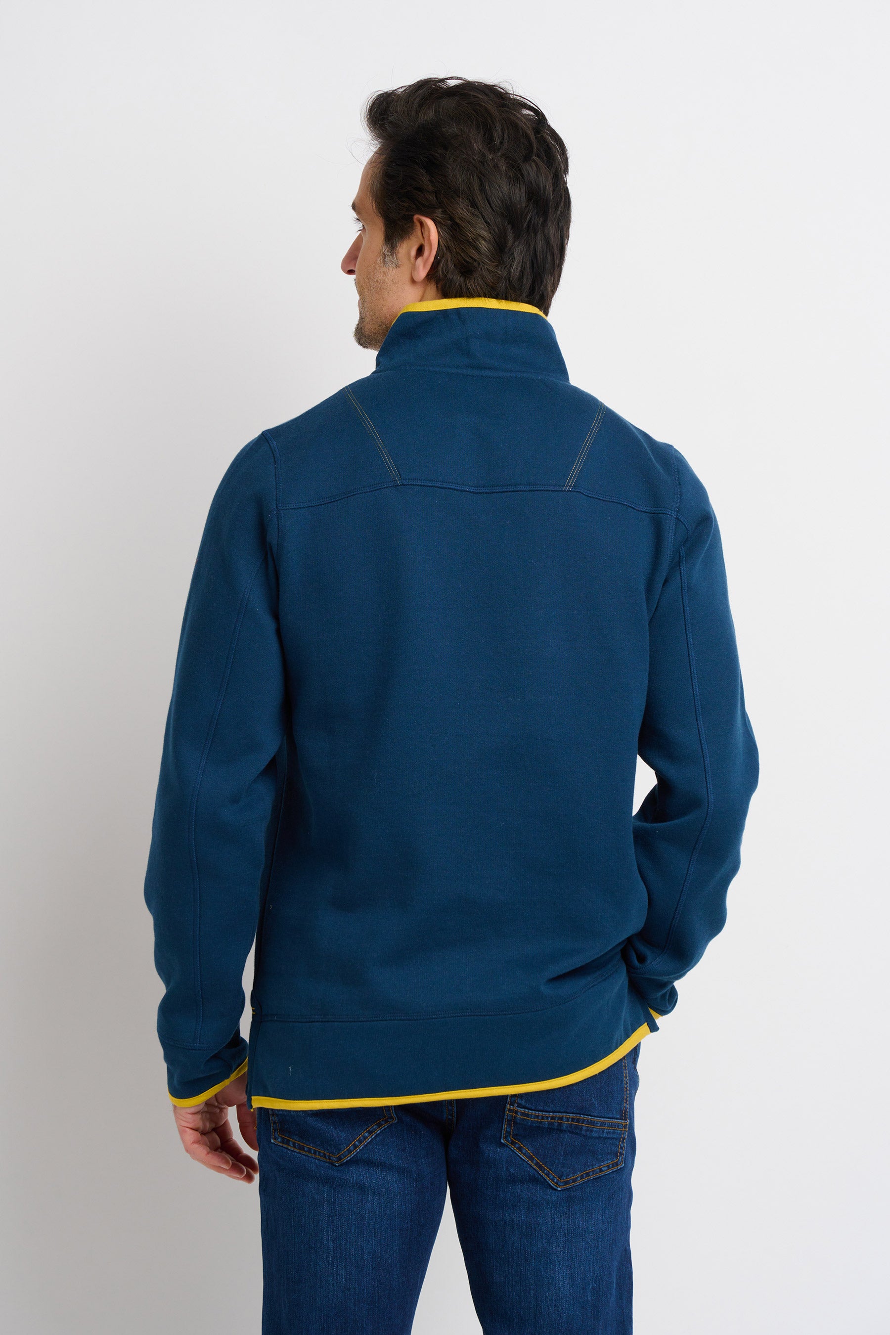 Navy Quarter Zip Sweat