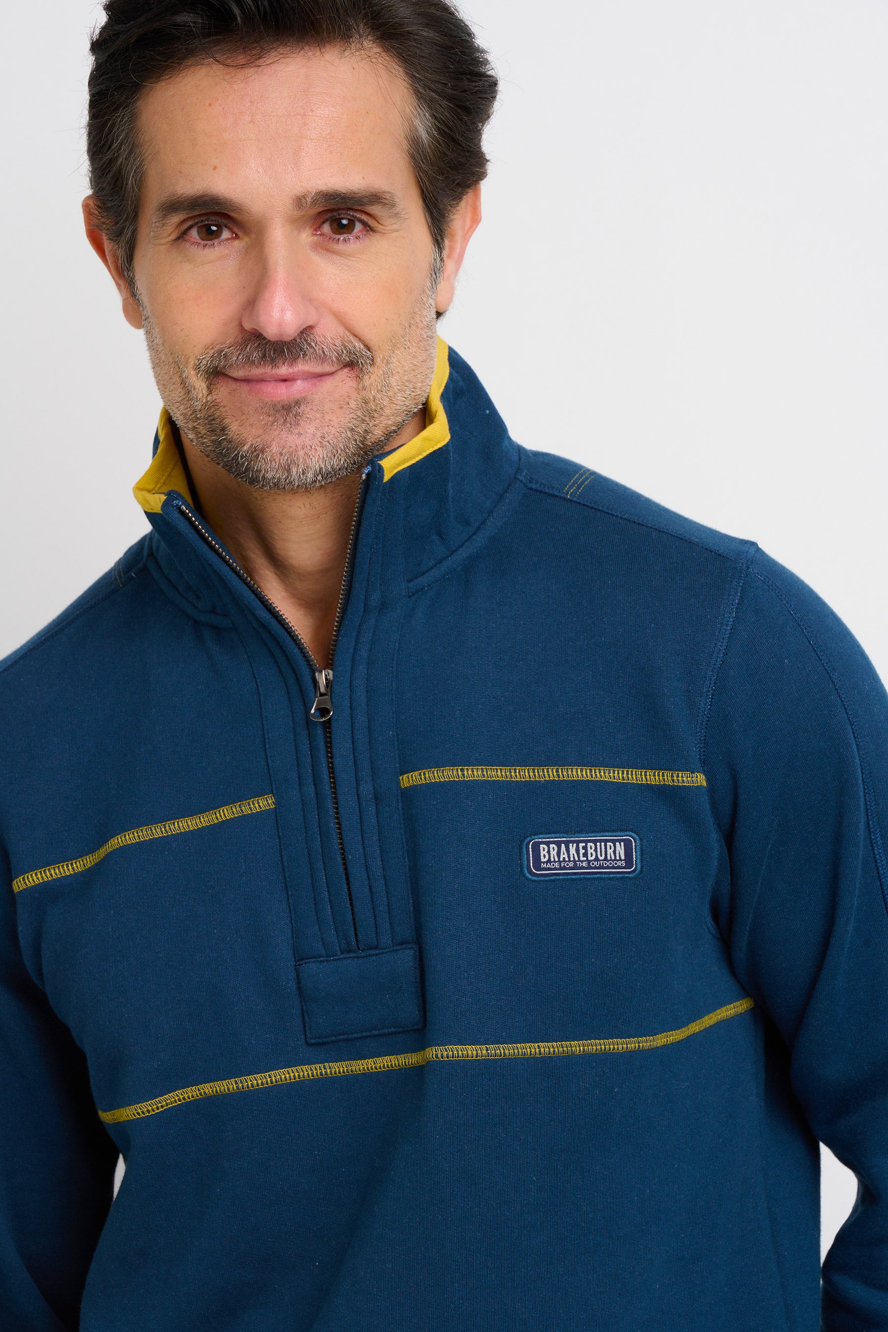 Navy Quarter Zip Sweat