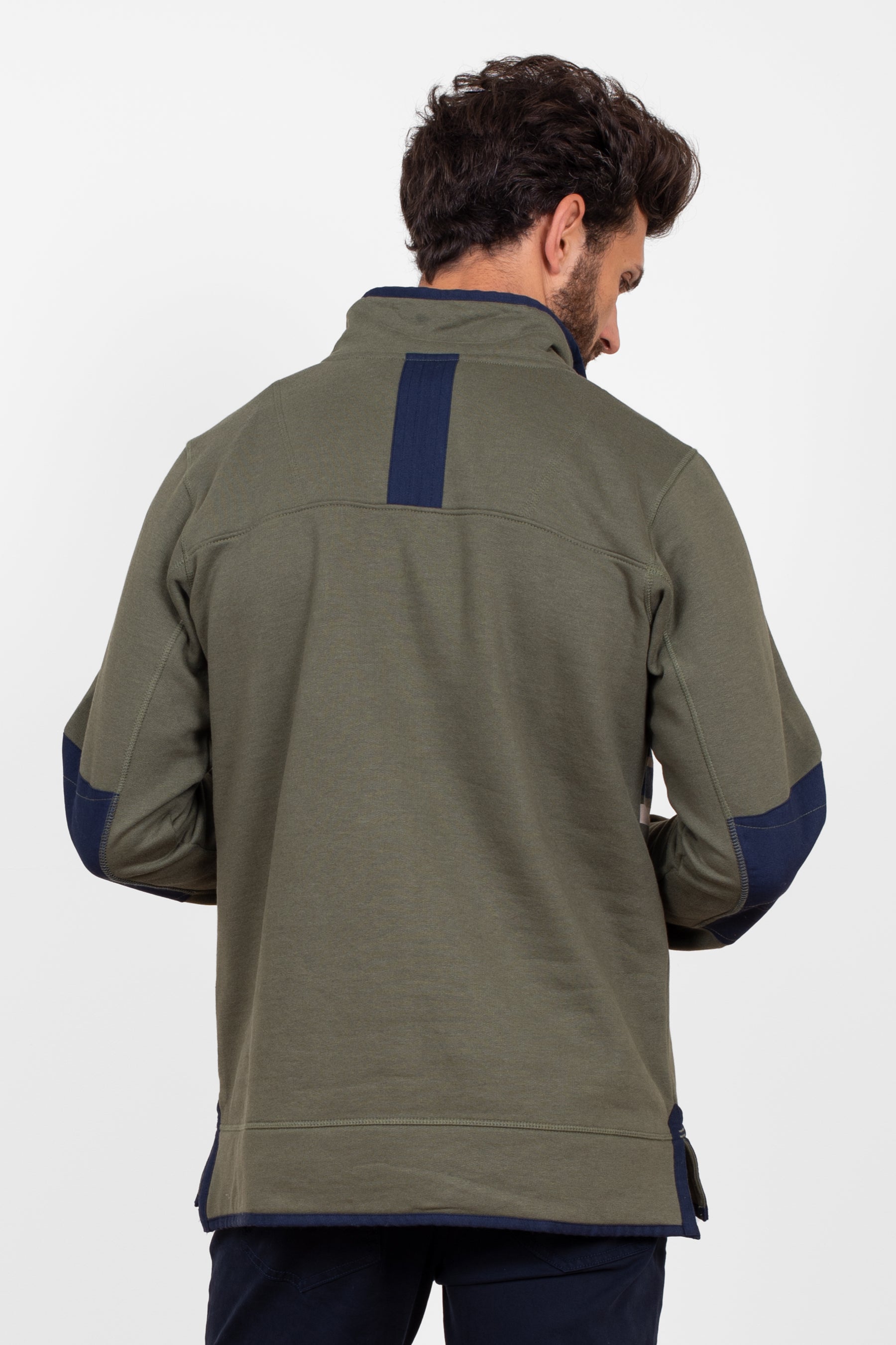 Stripe 1/4 Zip Sweatshirt