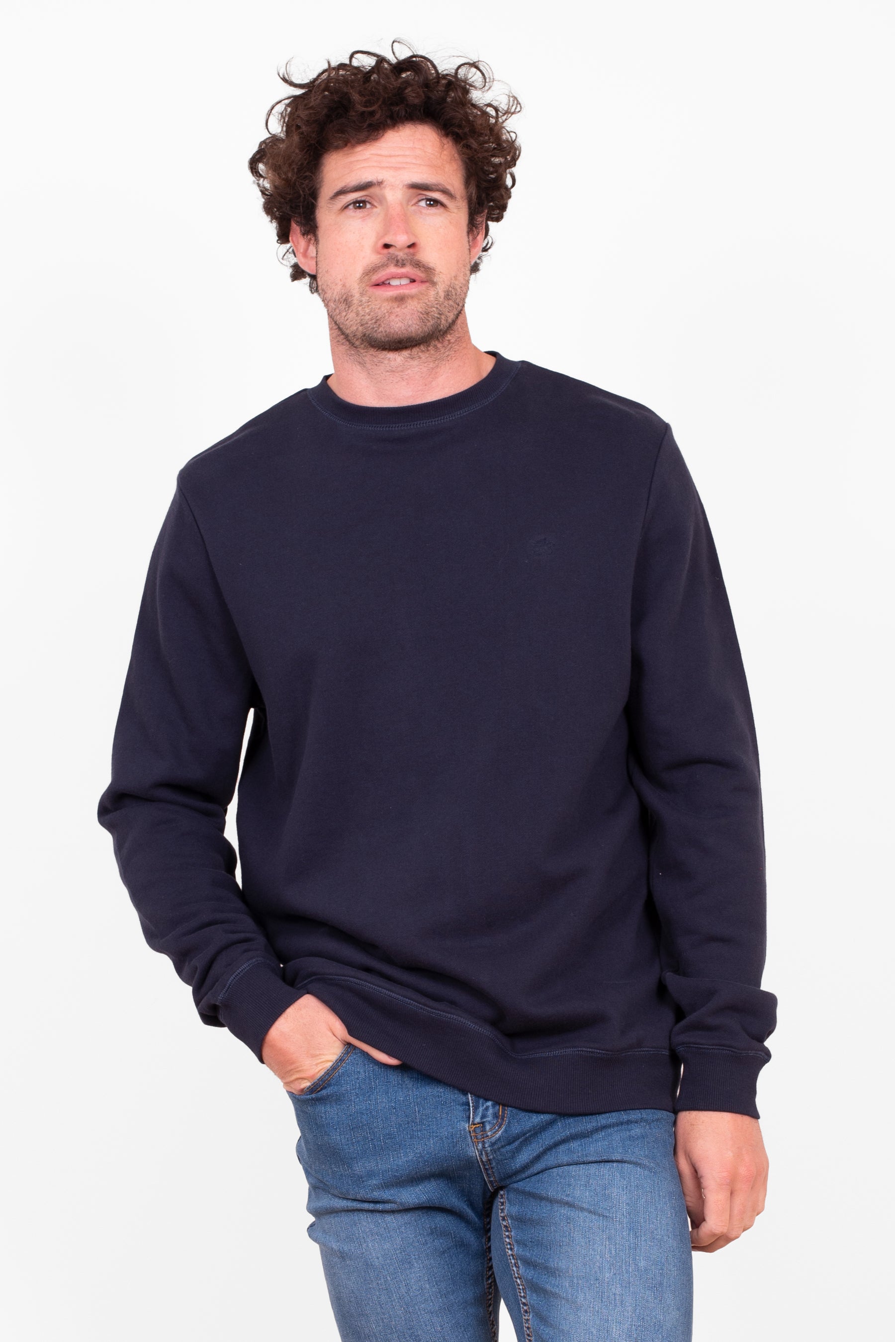 Navy Crew Neck Sweatshirt