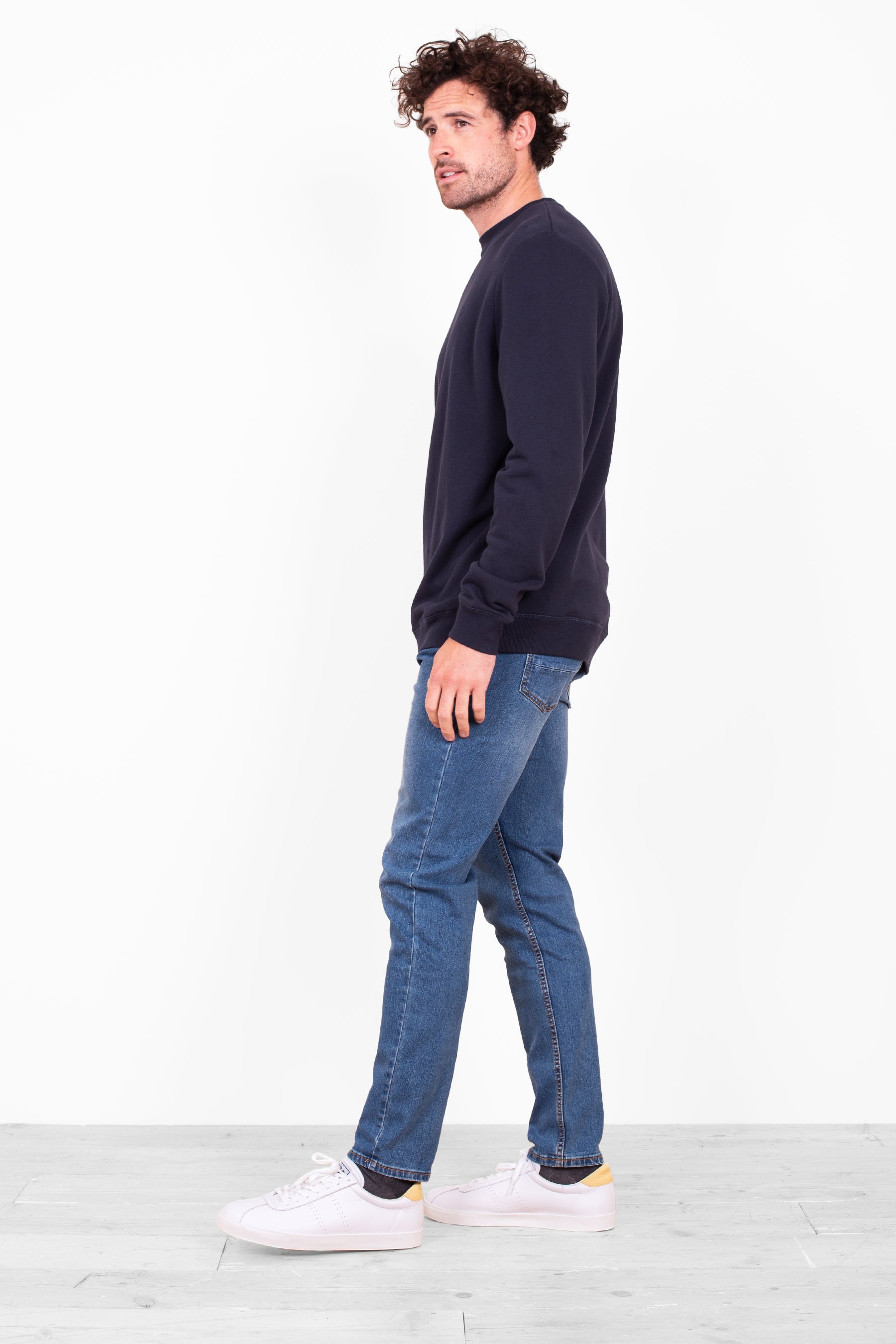 Navy Crew Neck Sweatshirt
