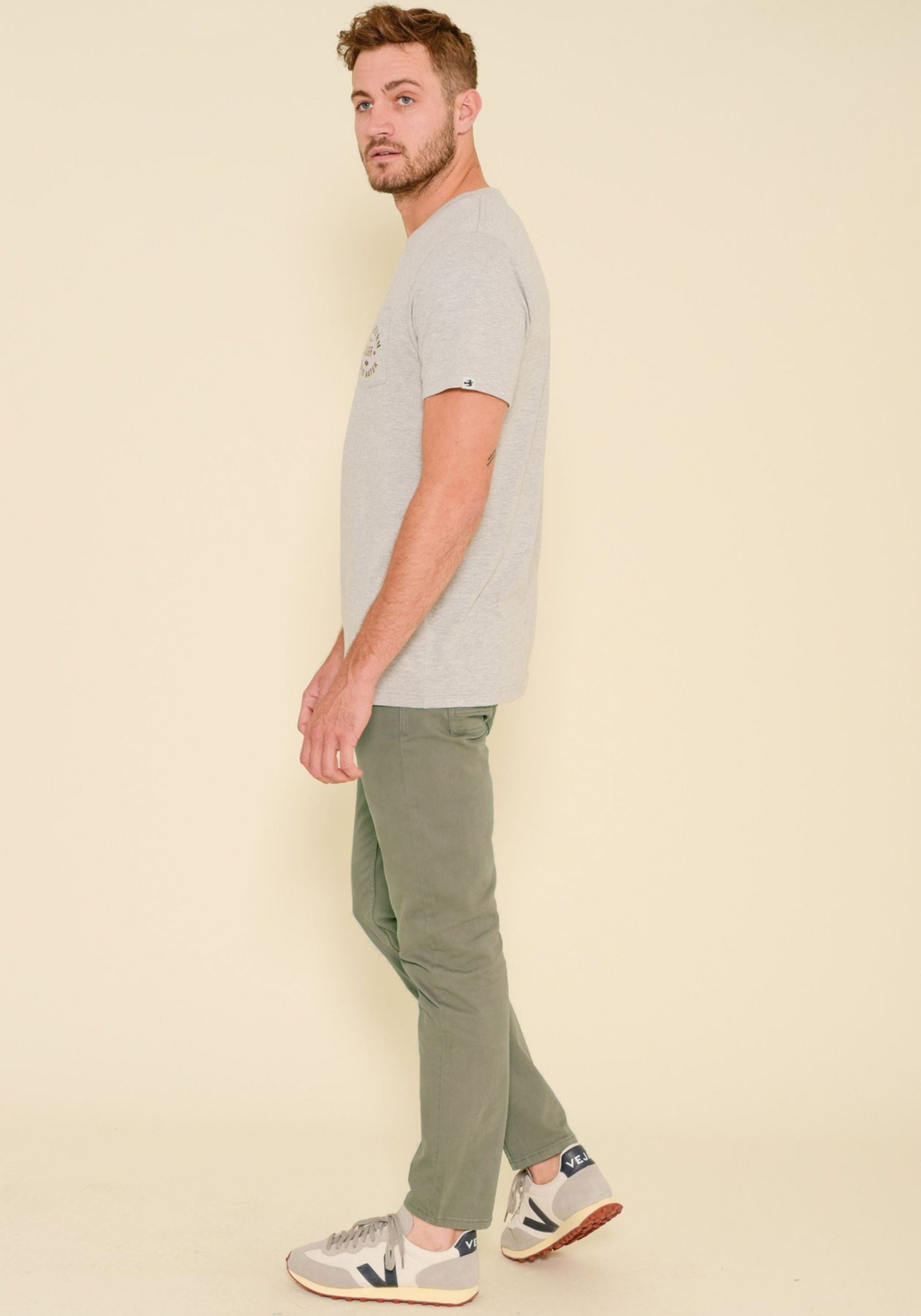 Garment Dye Trouser Green