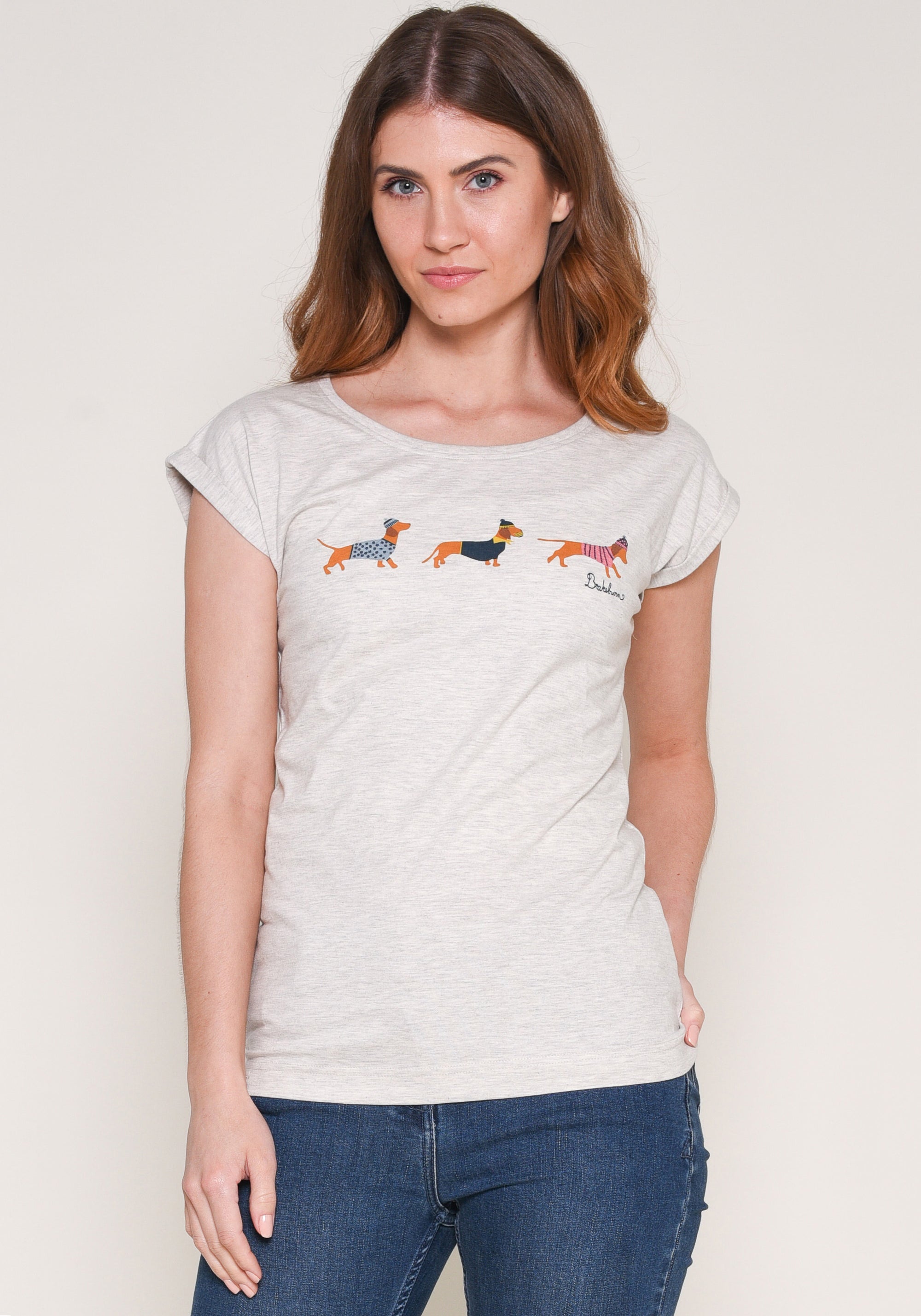 Embroidered Sausage Dog Tshirt