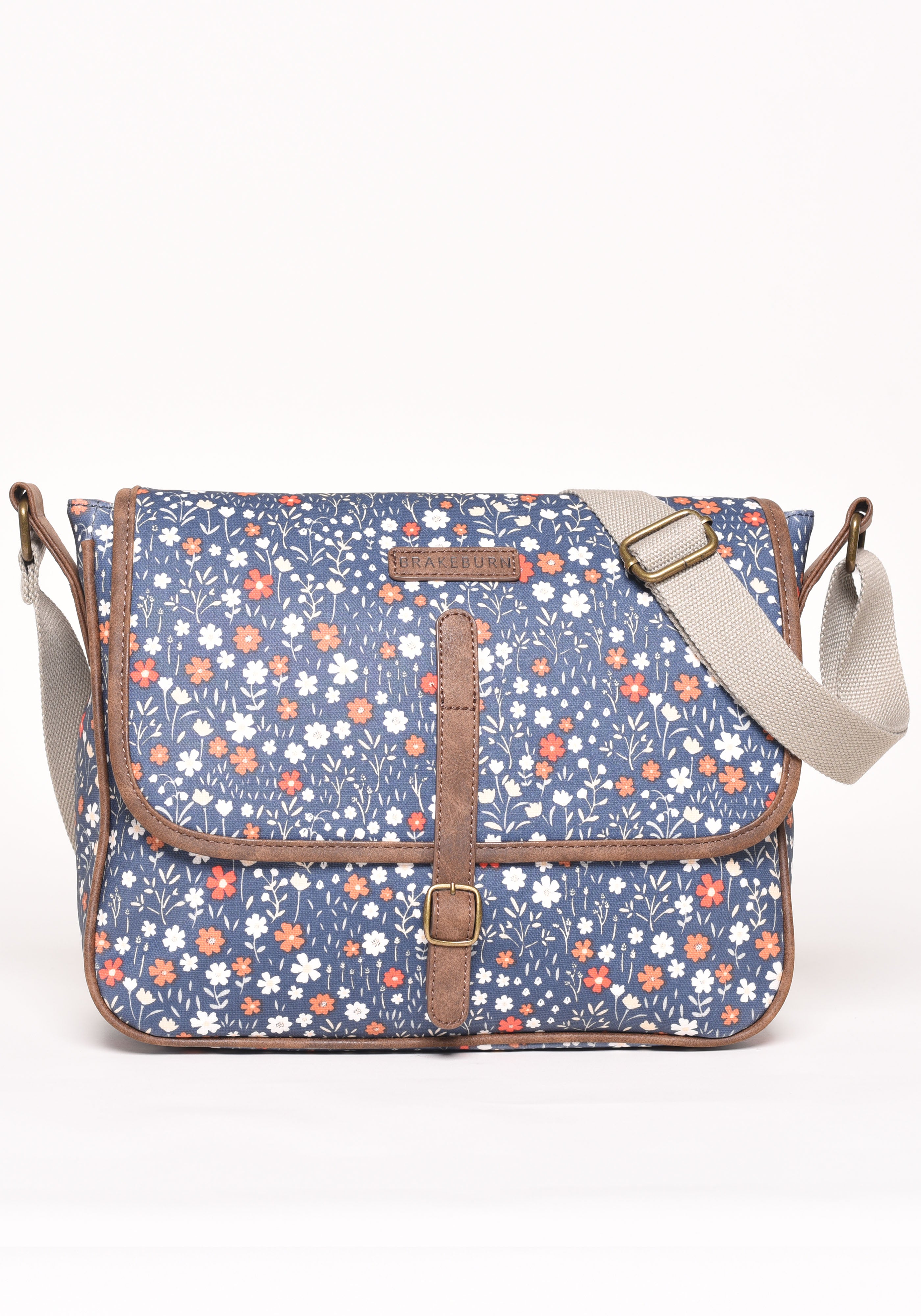 Ditsy Print Canvas Satchel Satchel Handbag Brakeburn