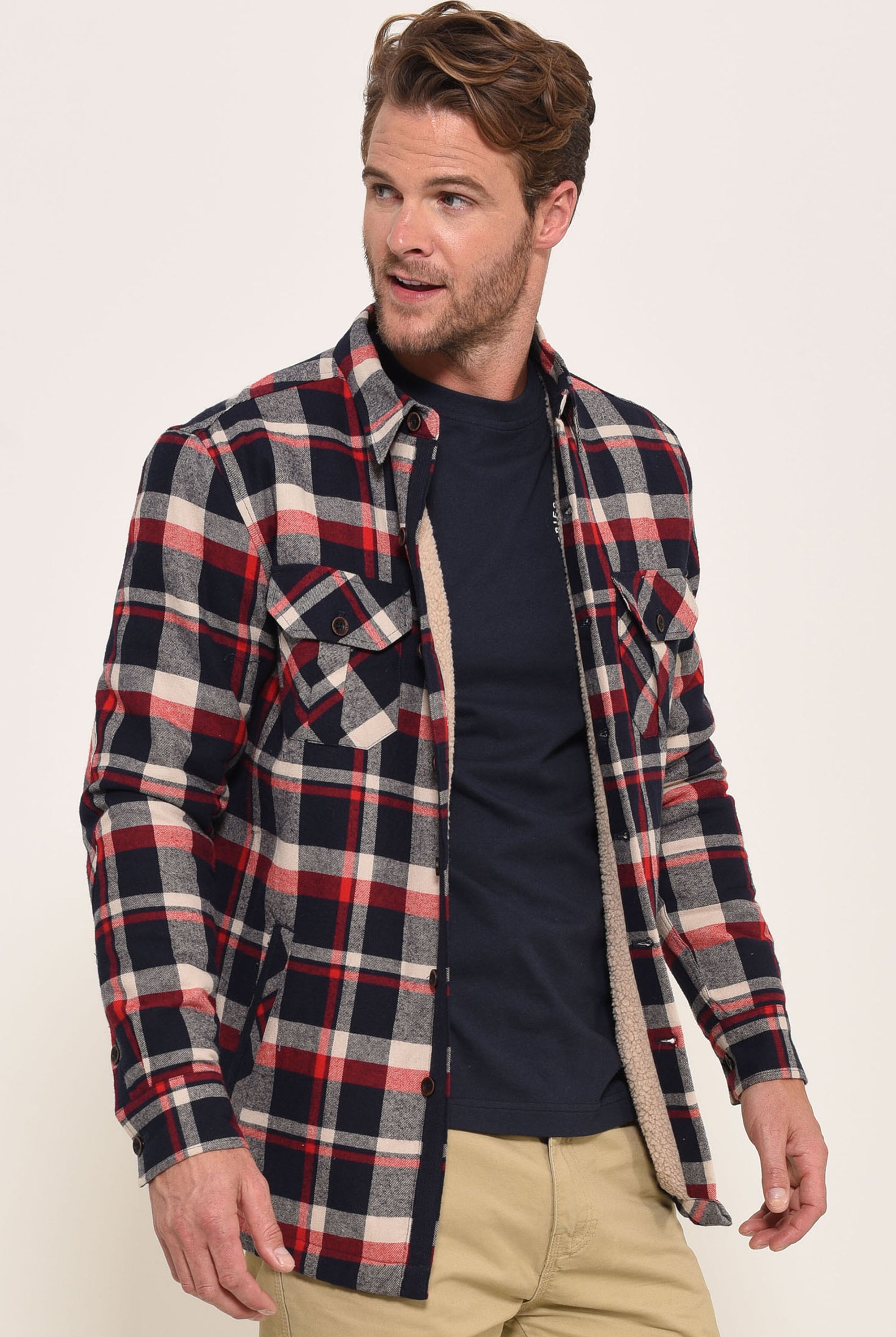 Borg Lined Overshirt